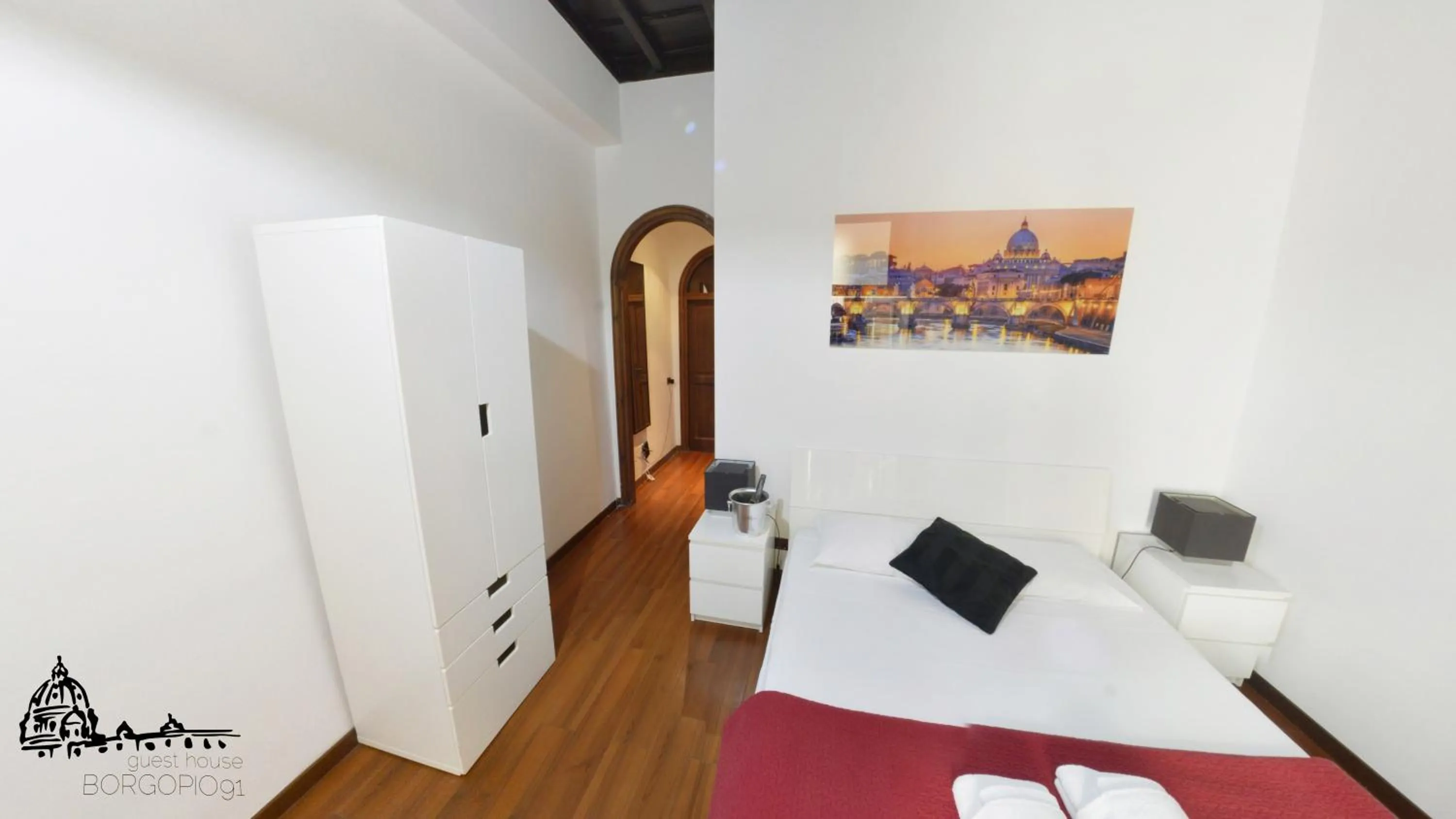 Bedroom, Bed in Borgo Pio 91