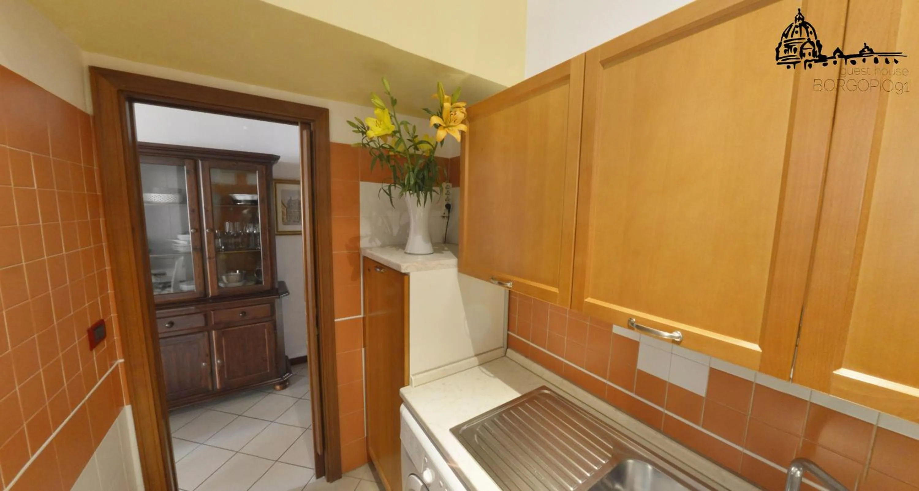 Kitchen or kitchenette in Borgo Pio 91