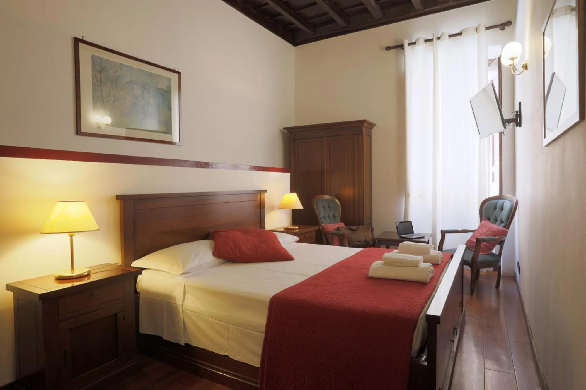 Bedroom, Bed in Borgo Pio 91