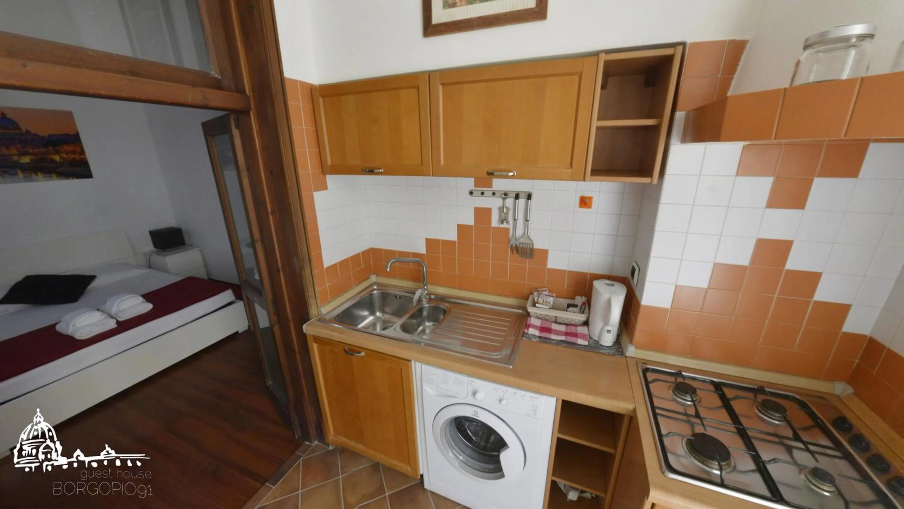 Kitchen or kitchenette in Borgo Pio 91