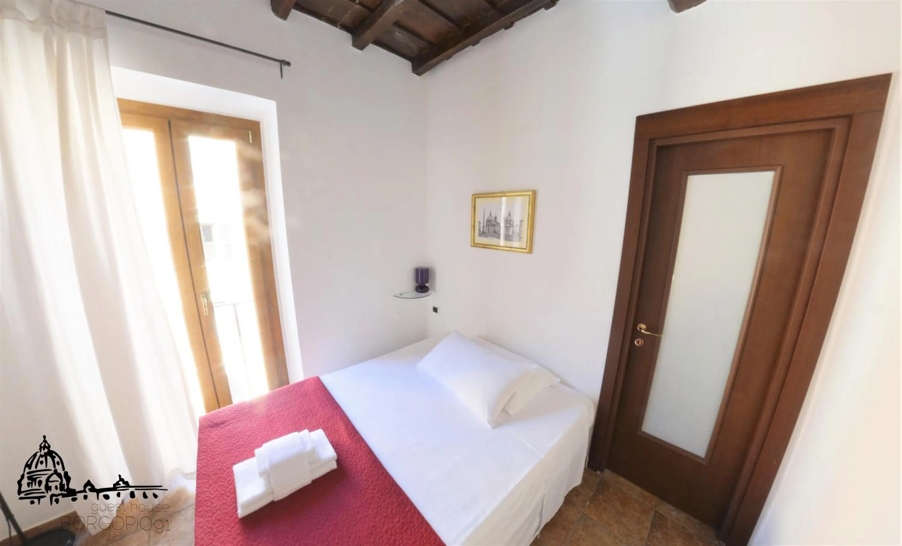Bedroom, Bed in Borgo Pio 91
