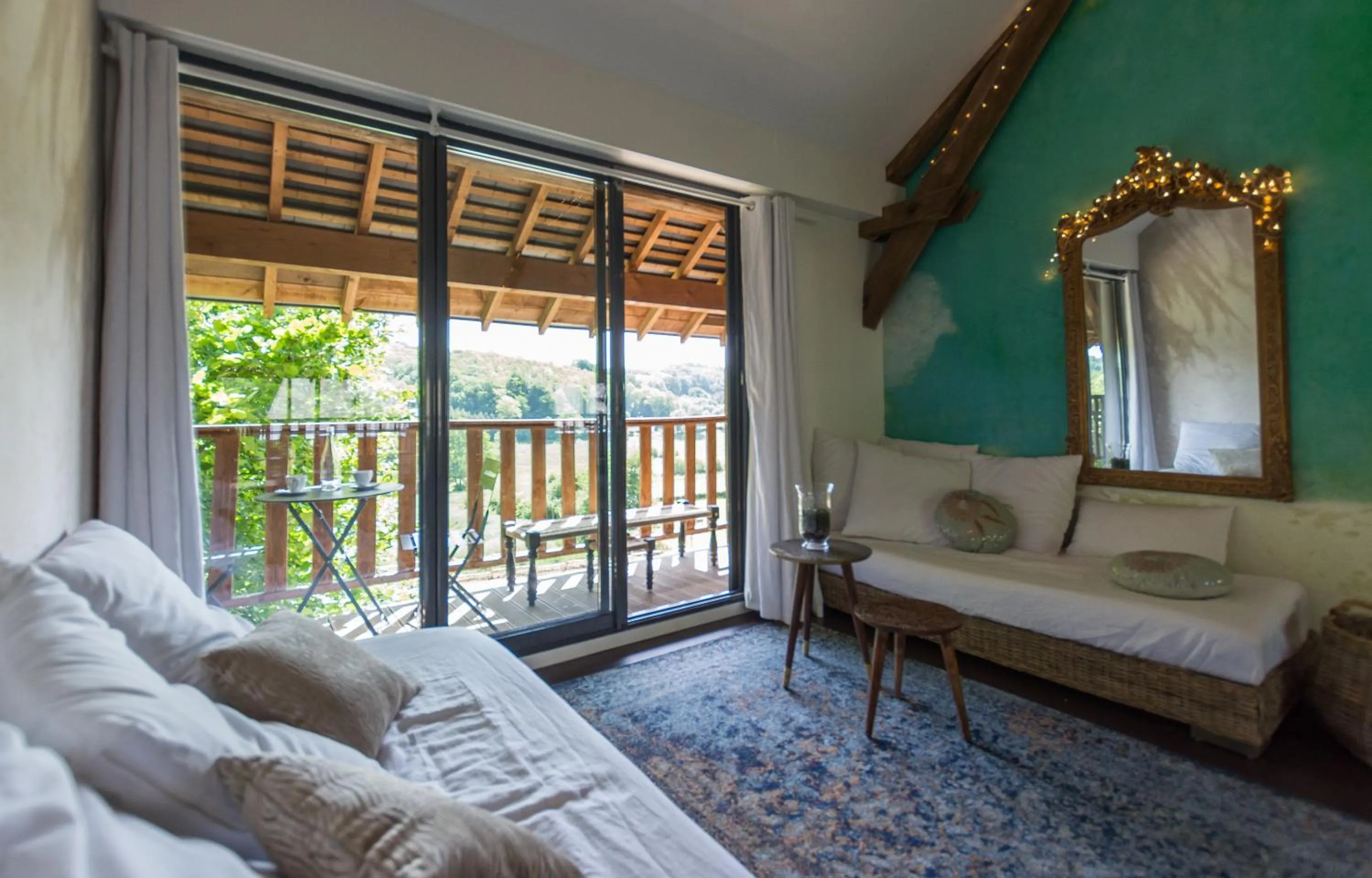 Living room in La Haute Forge B&B