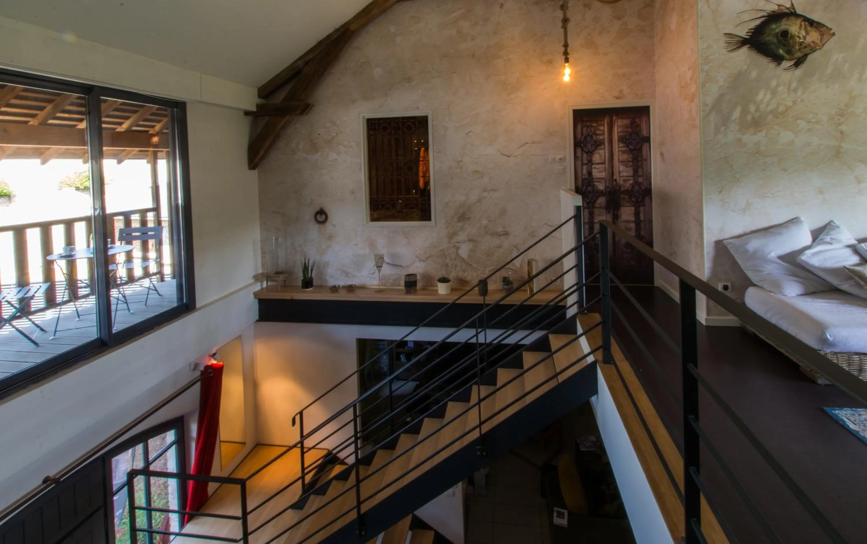 Living room in La Haute Forge B&B