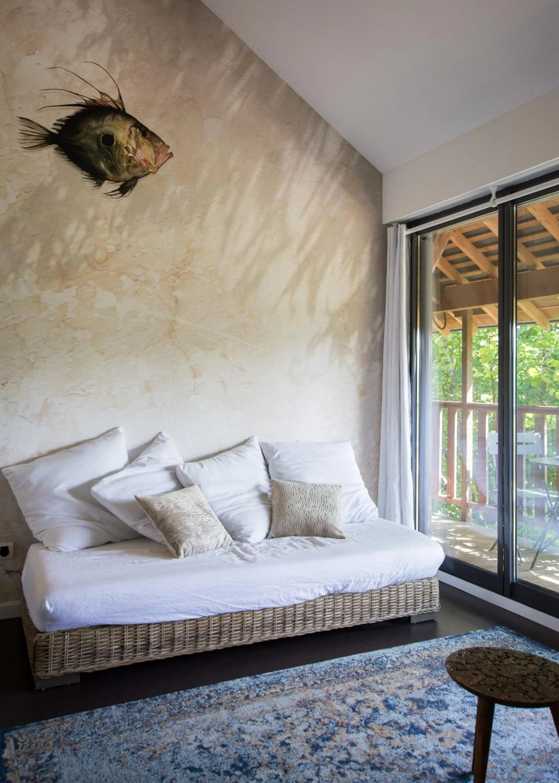 Living room in La Haute Forge B&B