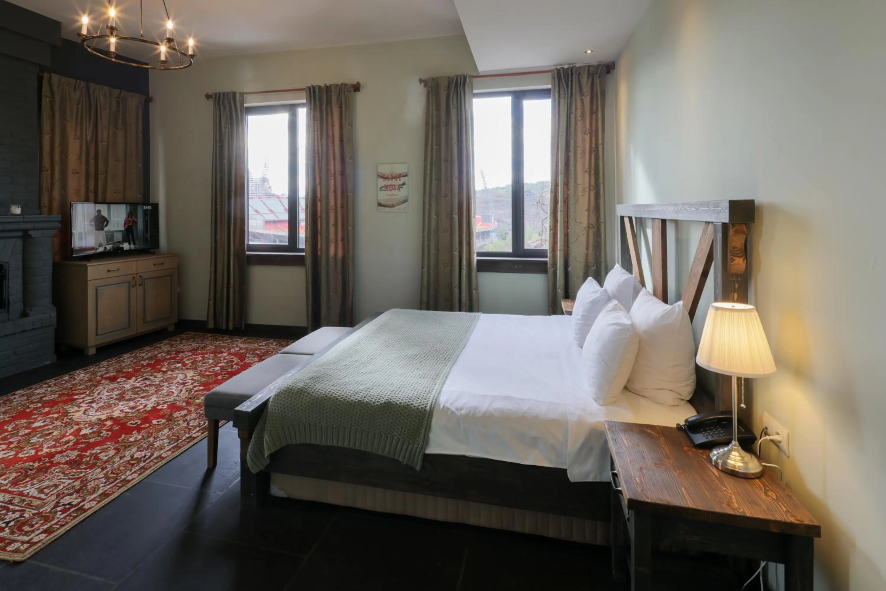 Bed in Apricot Hotel Yerevan