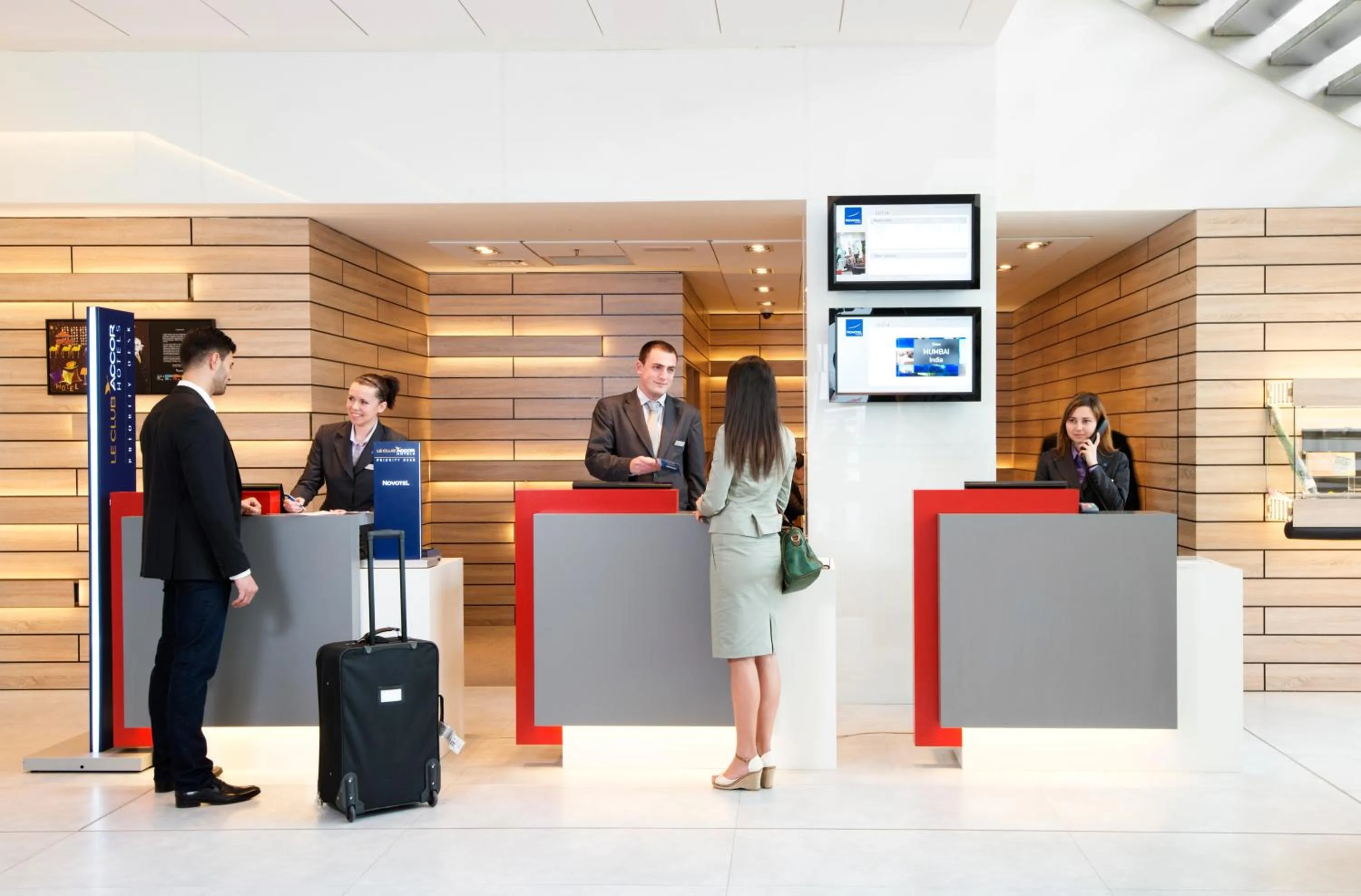 Lobby or reception in Novotel Sofia