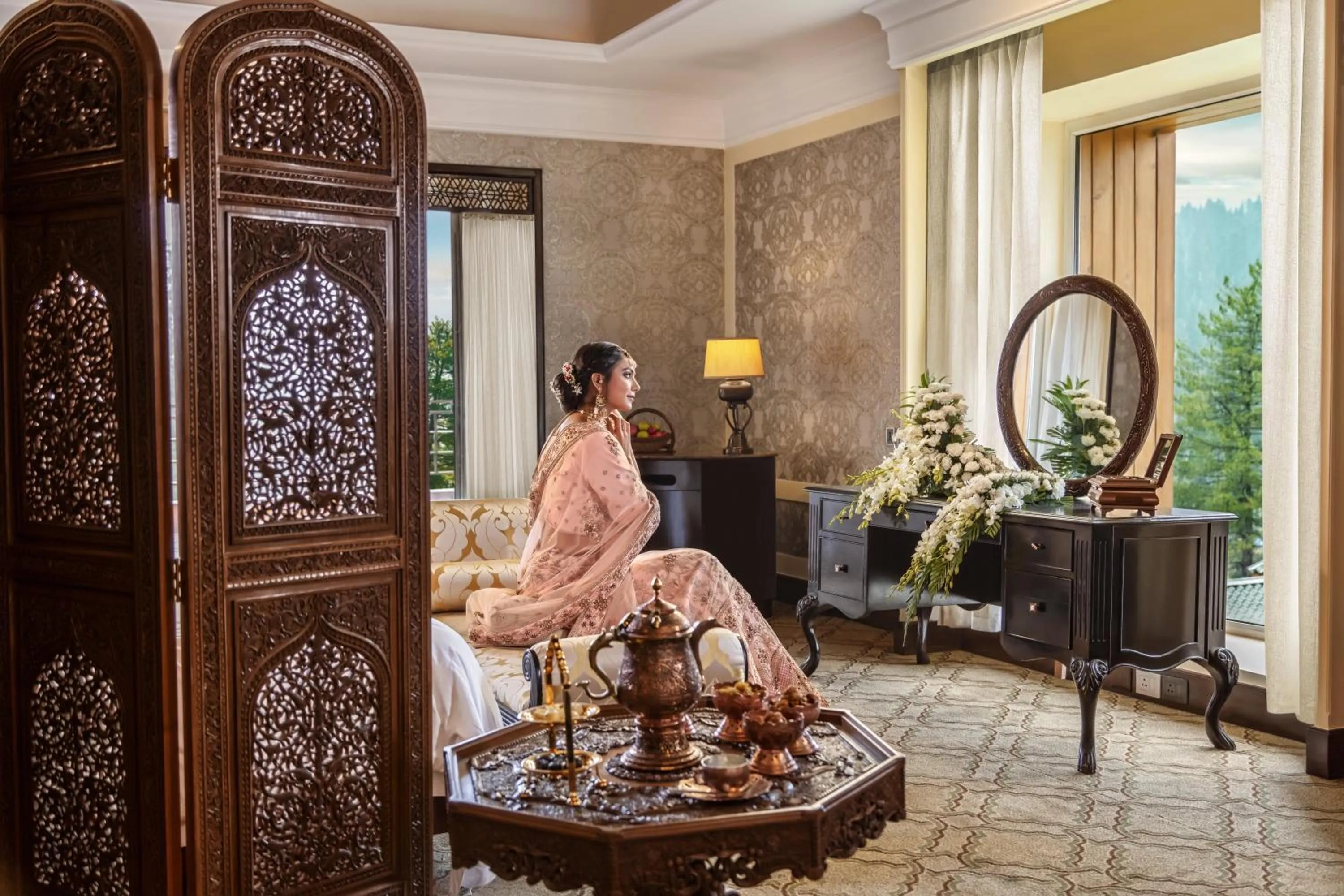 Living room in The Khyber Himalayan Resort & Spa