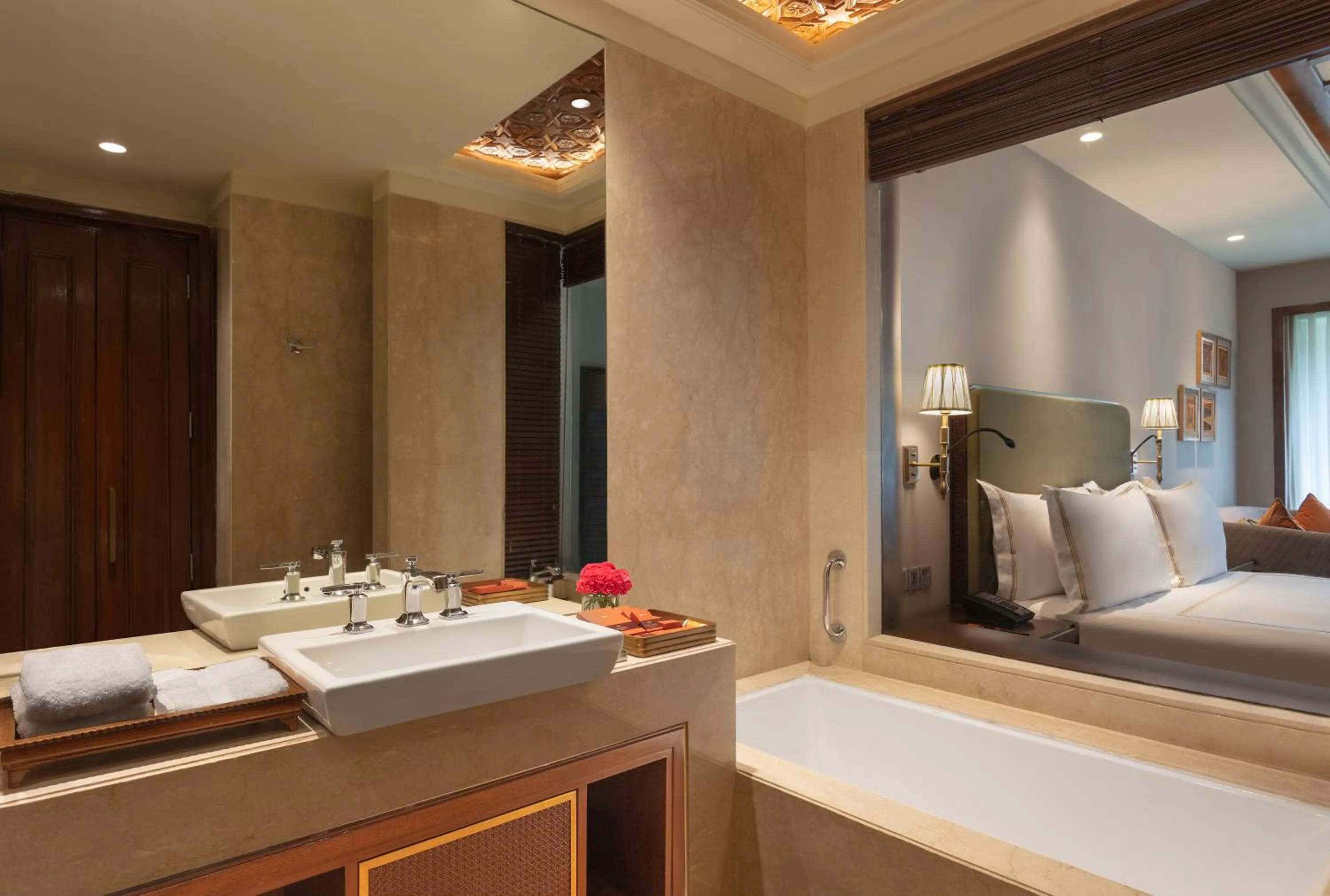 Toilet, Bed in The Khyber Himalayan Resort & Spa