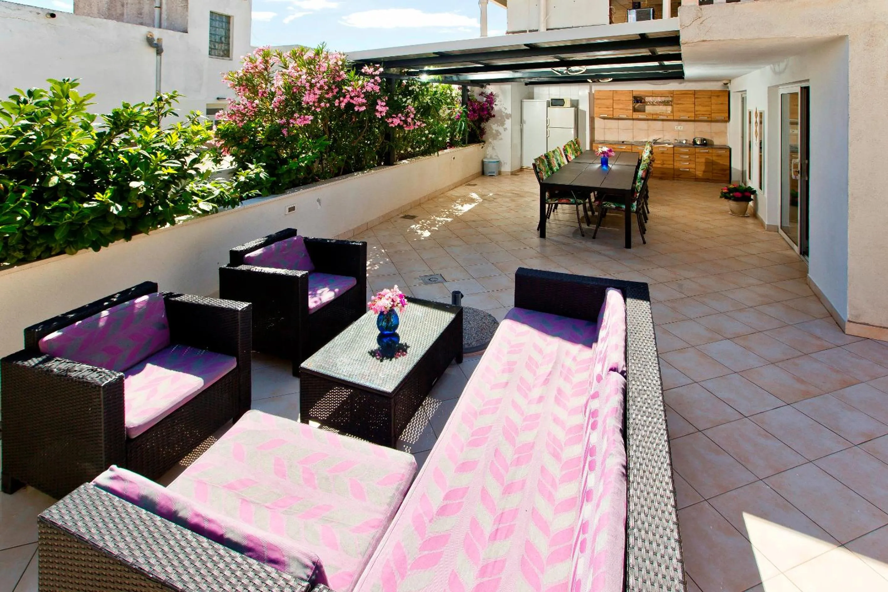 Garden in Villa Zorana hostel