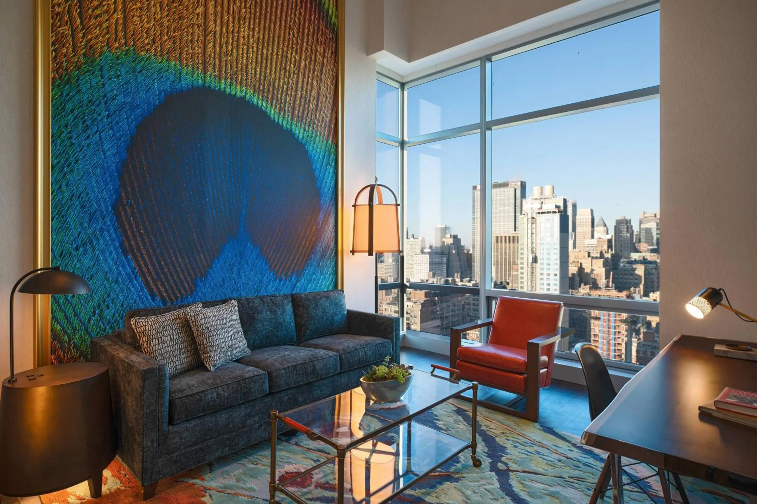 Living room in Renaissance New York Chelsea Hotel