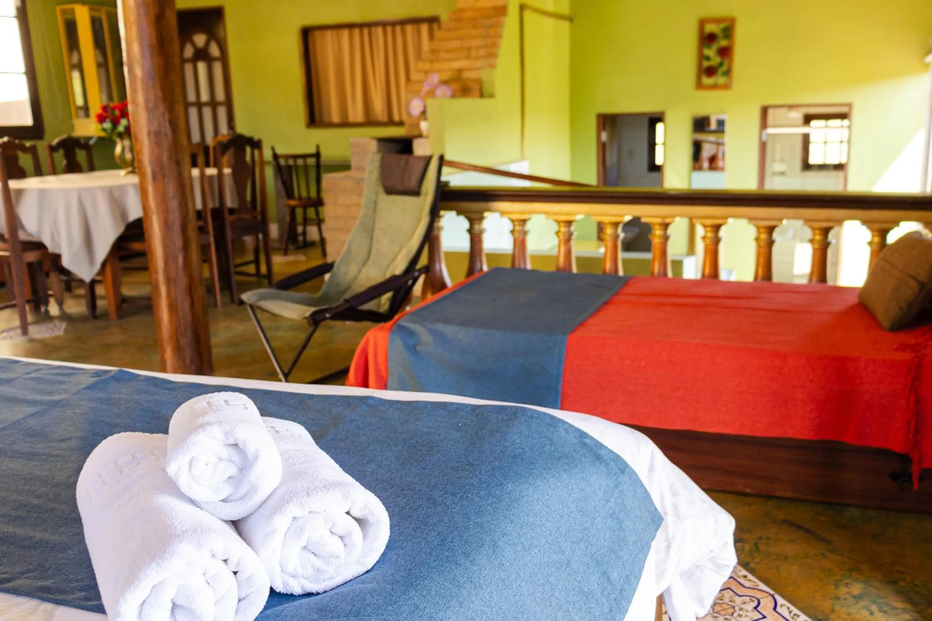 Bed in Pousada Chalés São Francisco