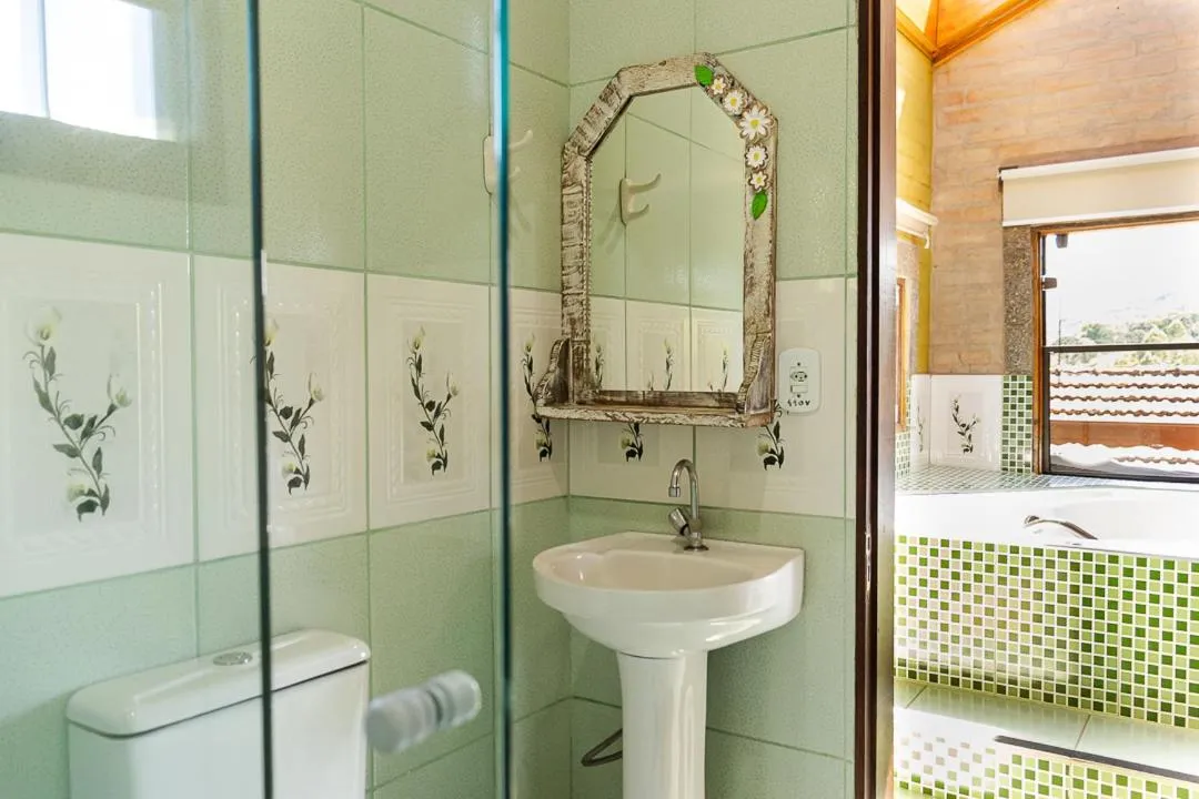 Bathroom in Pousada Chalés São Francisco