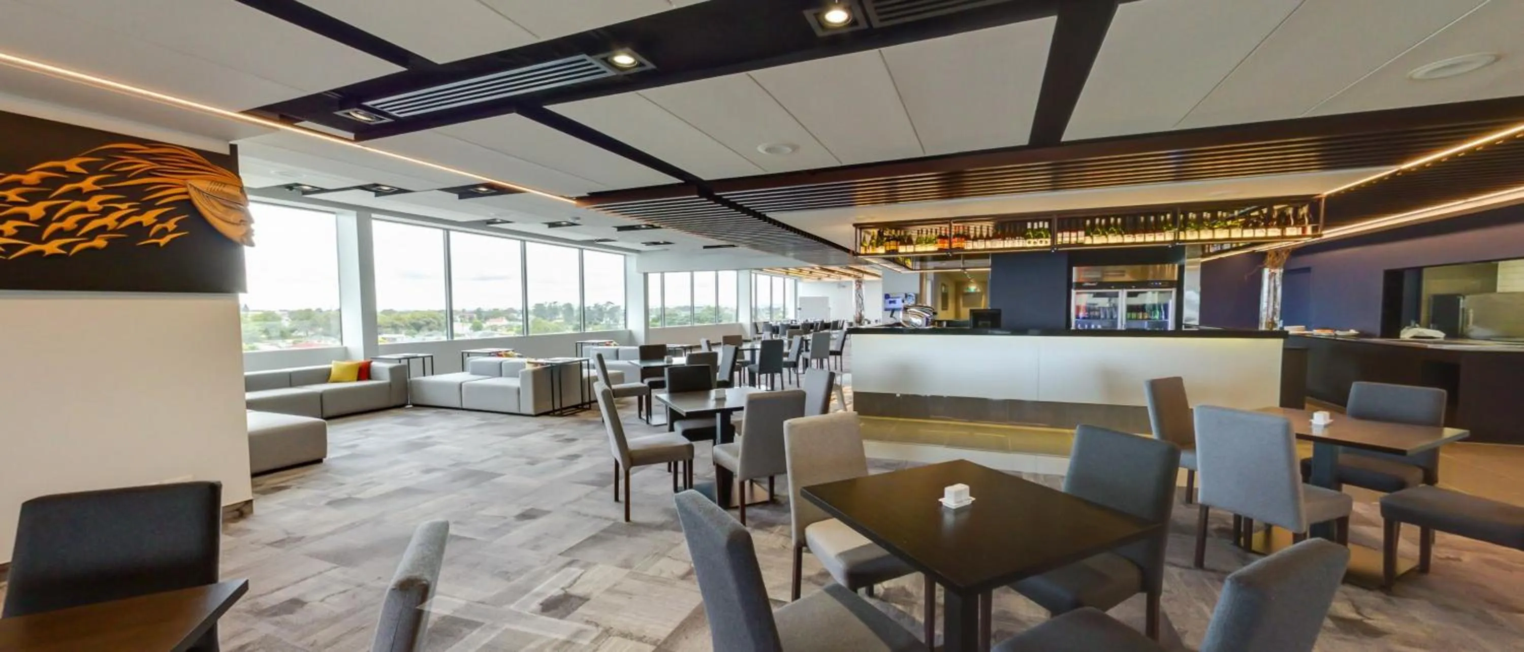 Seating area in JetPark Auckland Airport Hotel