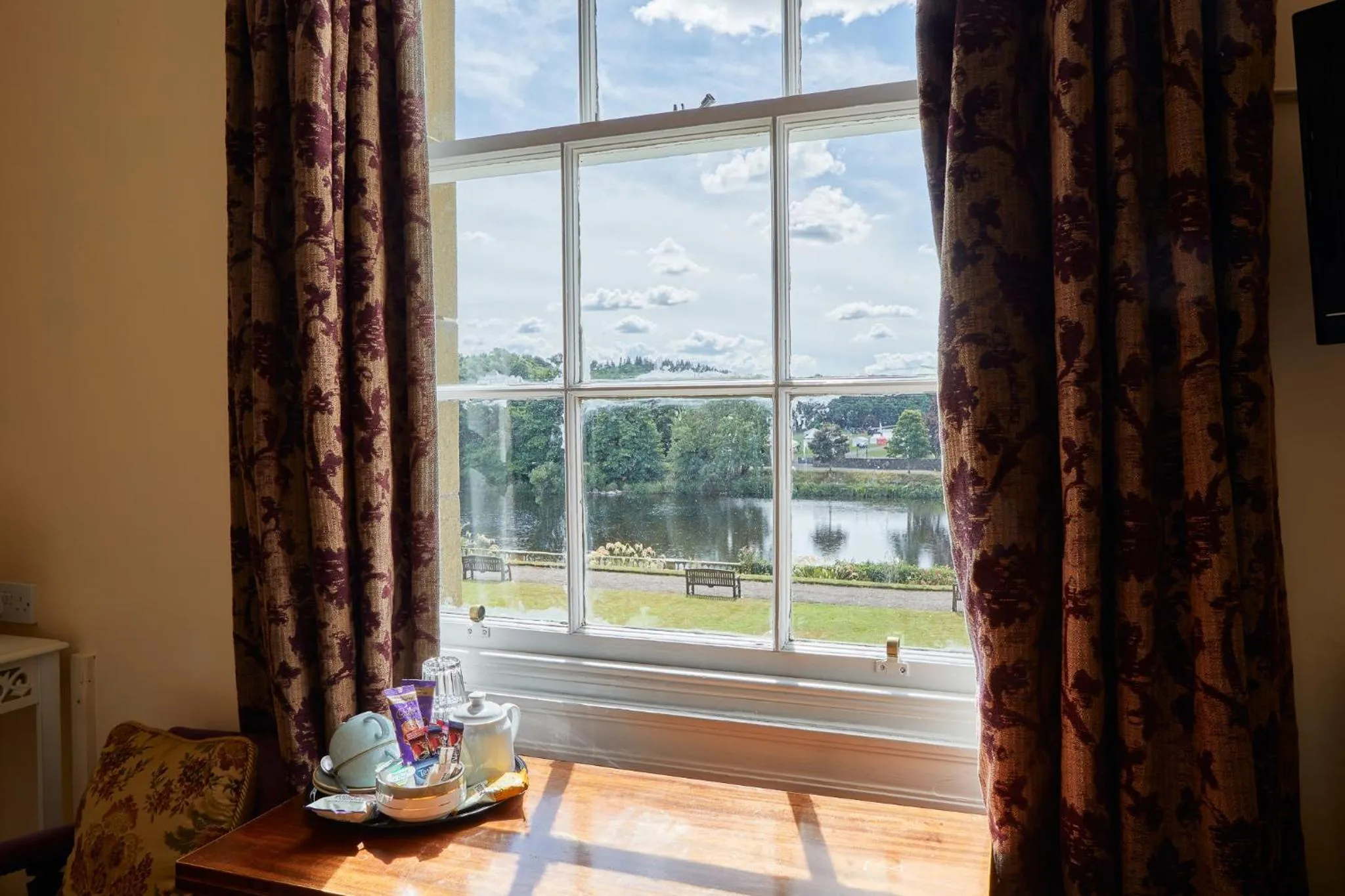 River view in Ednam House Hotel