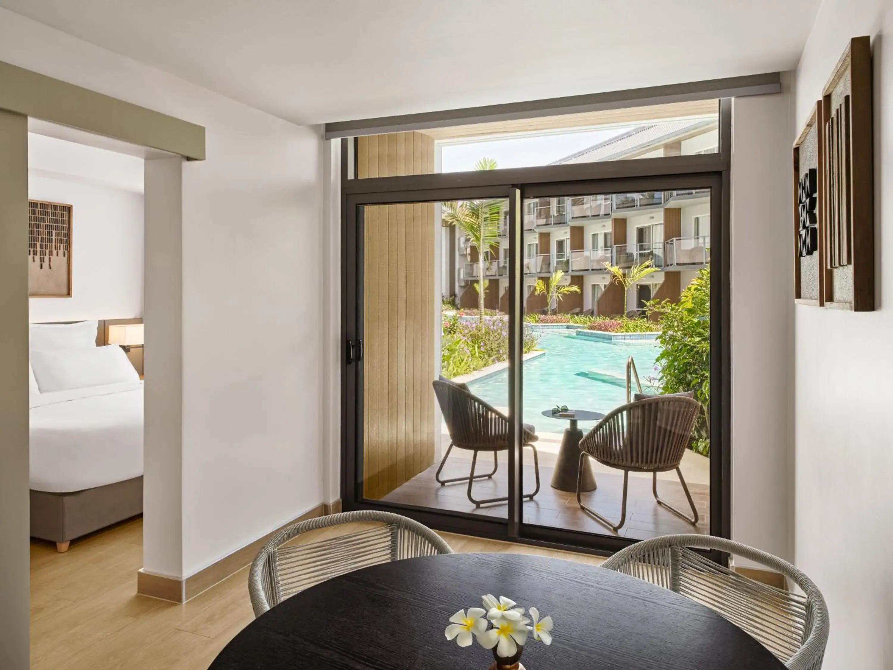 View (from property/room), Bed in Crowne Plaza Fiji Nadi Bay Resort & Spa by IHG View (from property/room), Bed in Crowne Plaza Fiji Nadi Bay Resort & Spa by IHG