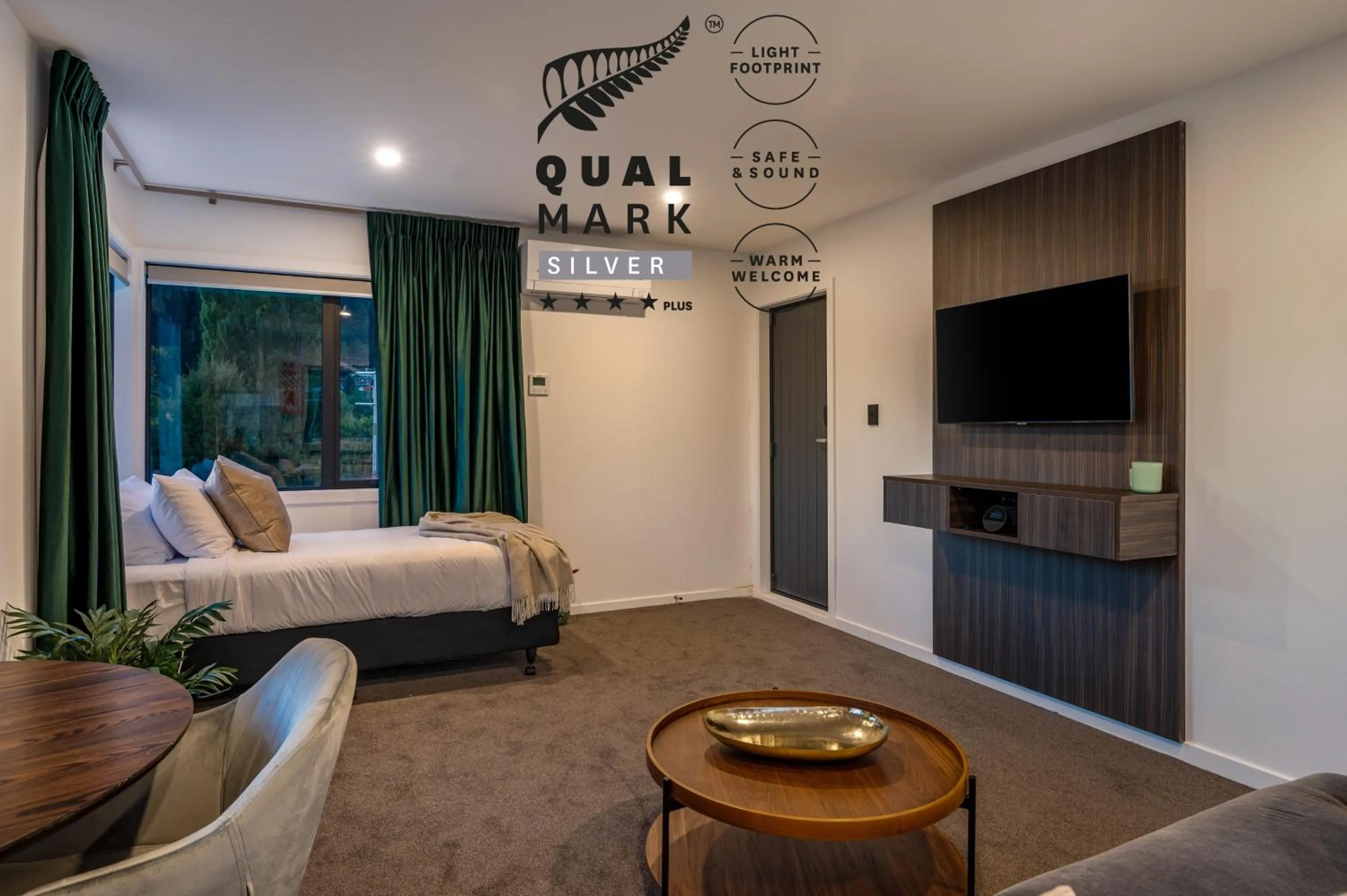 Bed in Luxe Suites & Apartments