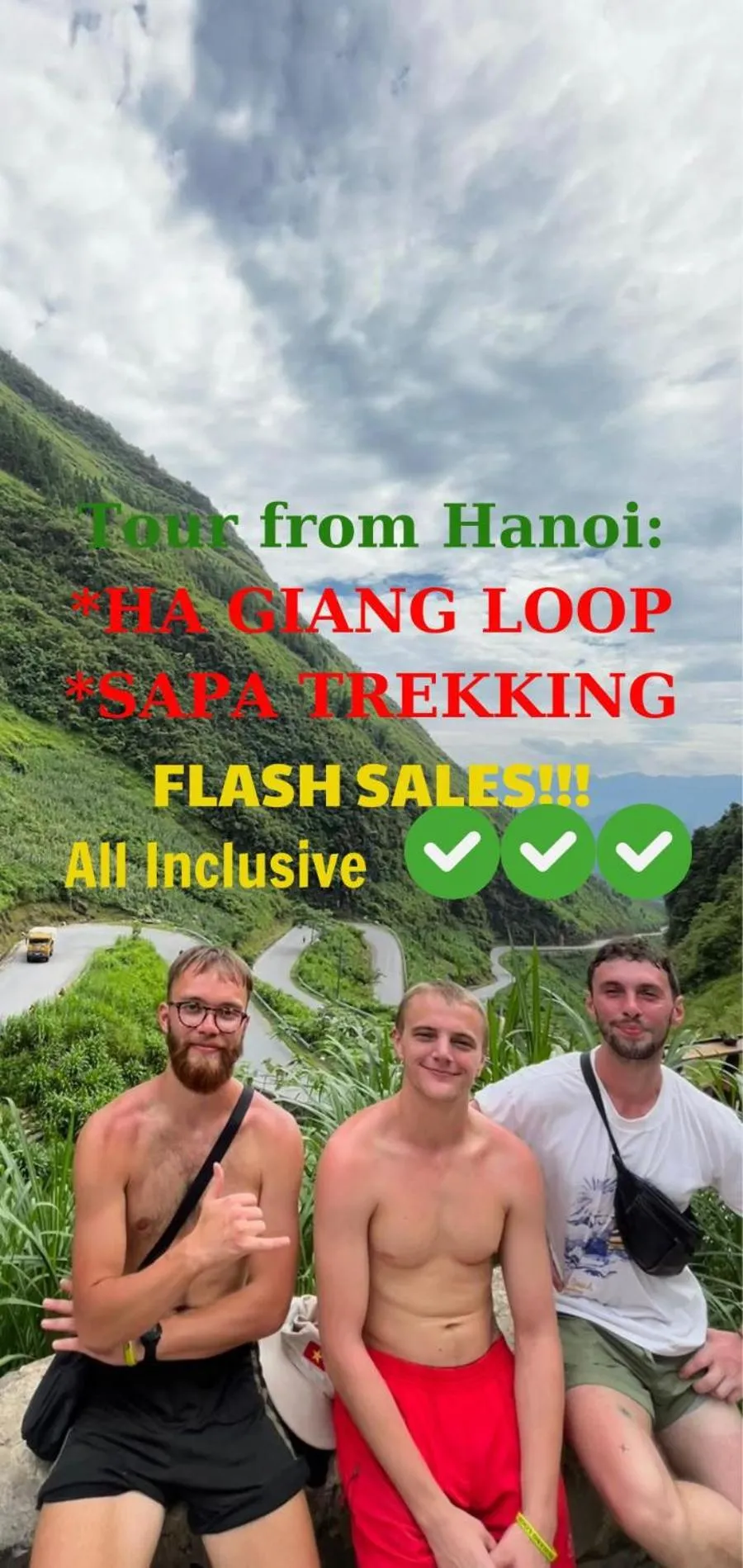 Text overlay in Hanoi Banana Hostel