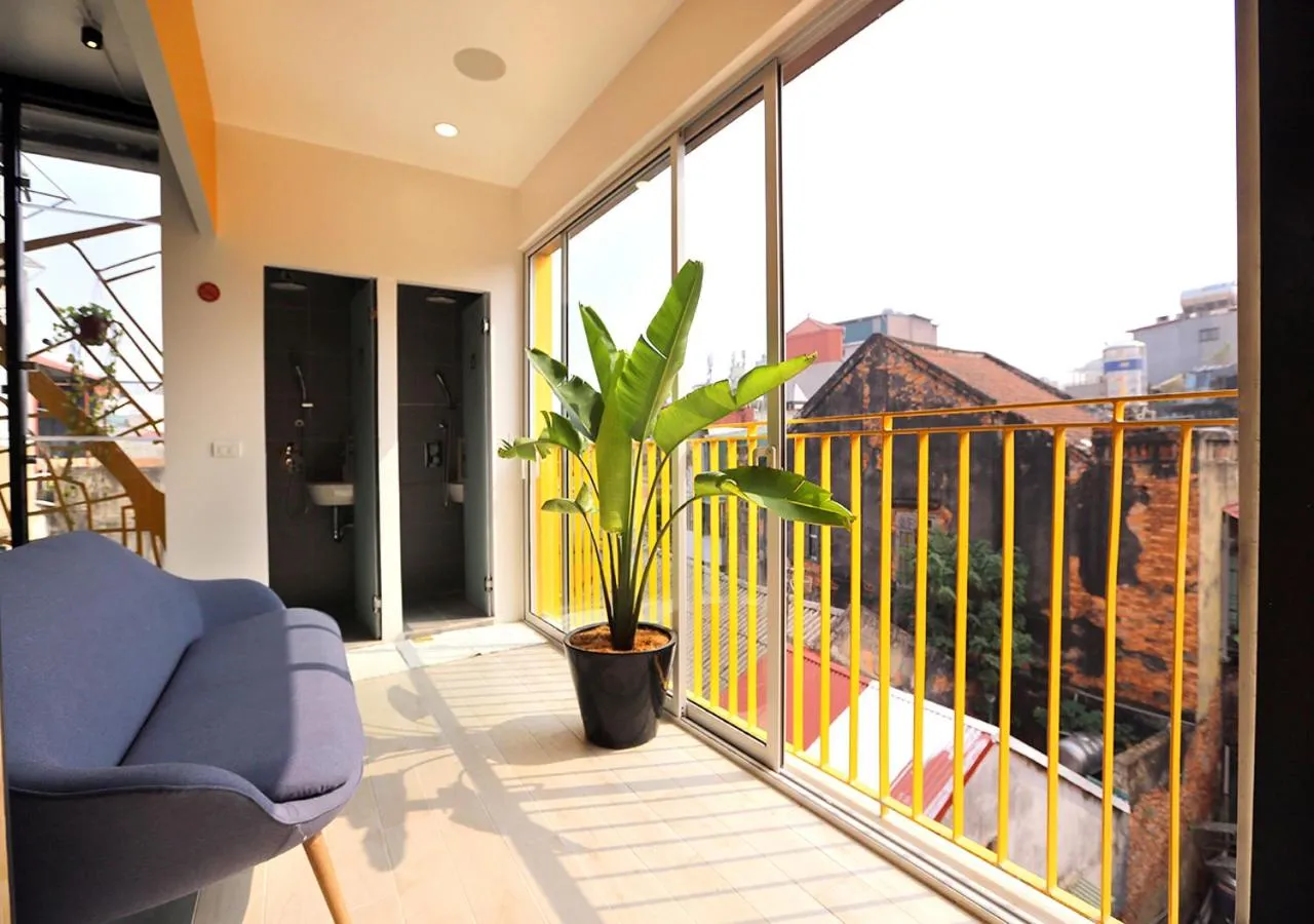 Living room in Hanoi Banana Hostel