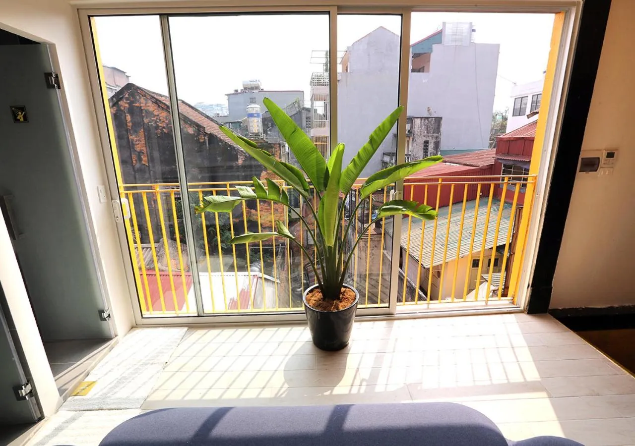 Living room in Hanoi Banana Hostel