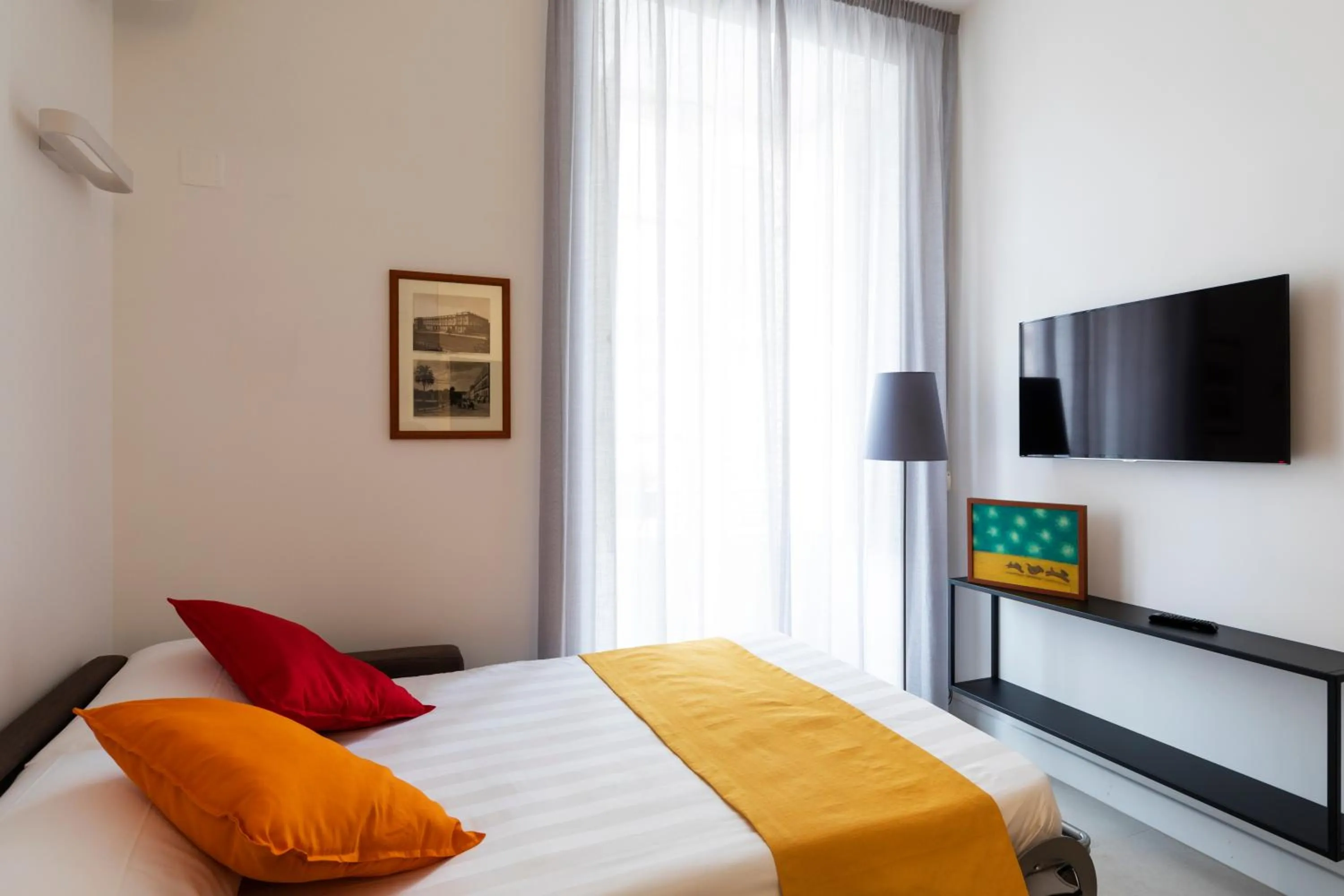 TV and multimedia, Bed in Acate81 Lifestyle Apartment