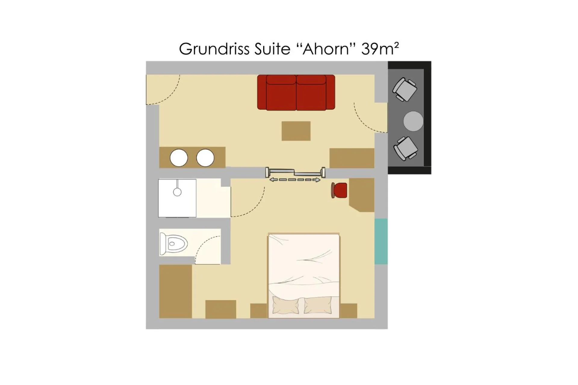 Floor plan in Hotel Kärnten