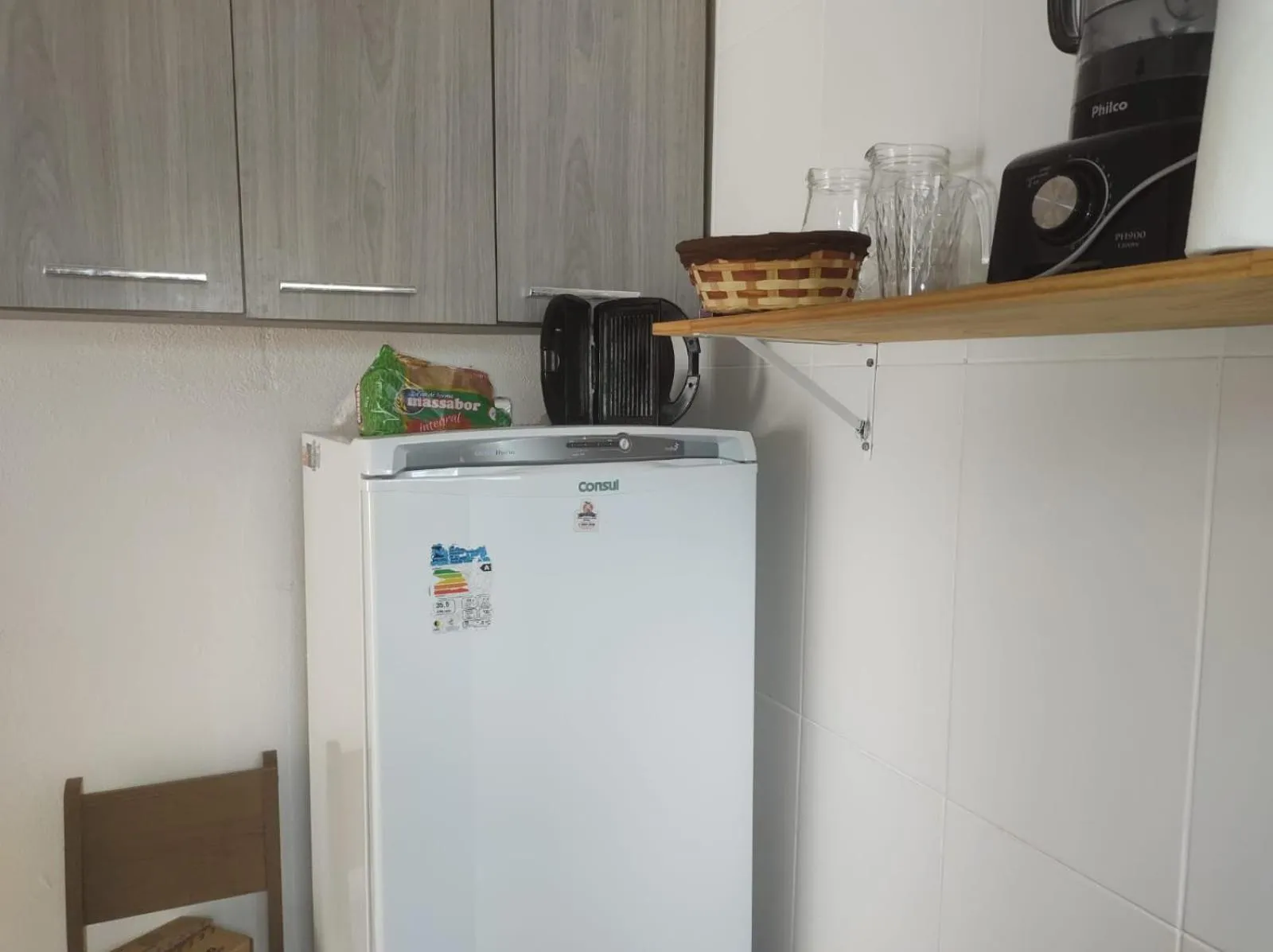Kitchen or kitchenette in Pousada Recanto das Margaridas