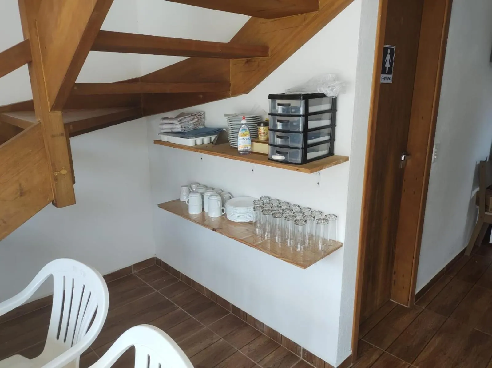 Kitchen or kitchenette in Pousada Recanto das Margaridas