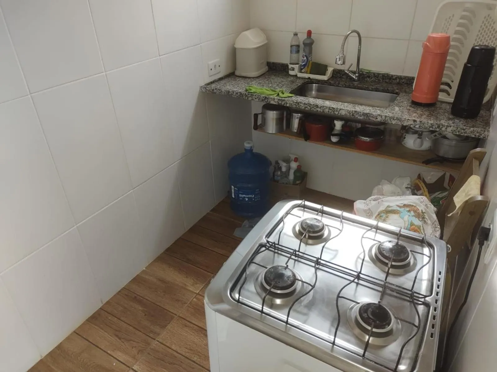 Kitchen or kitchenette in Pousada Recanto das Margaridas