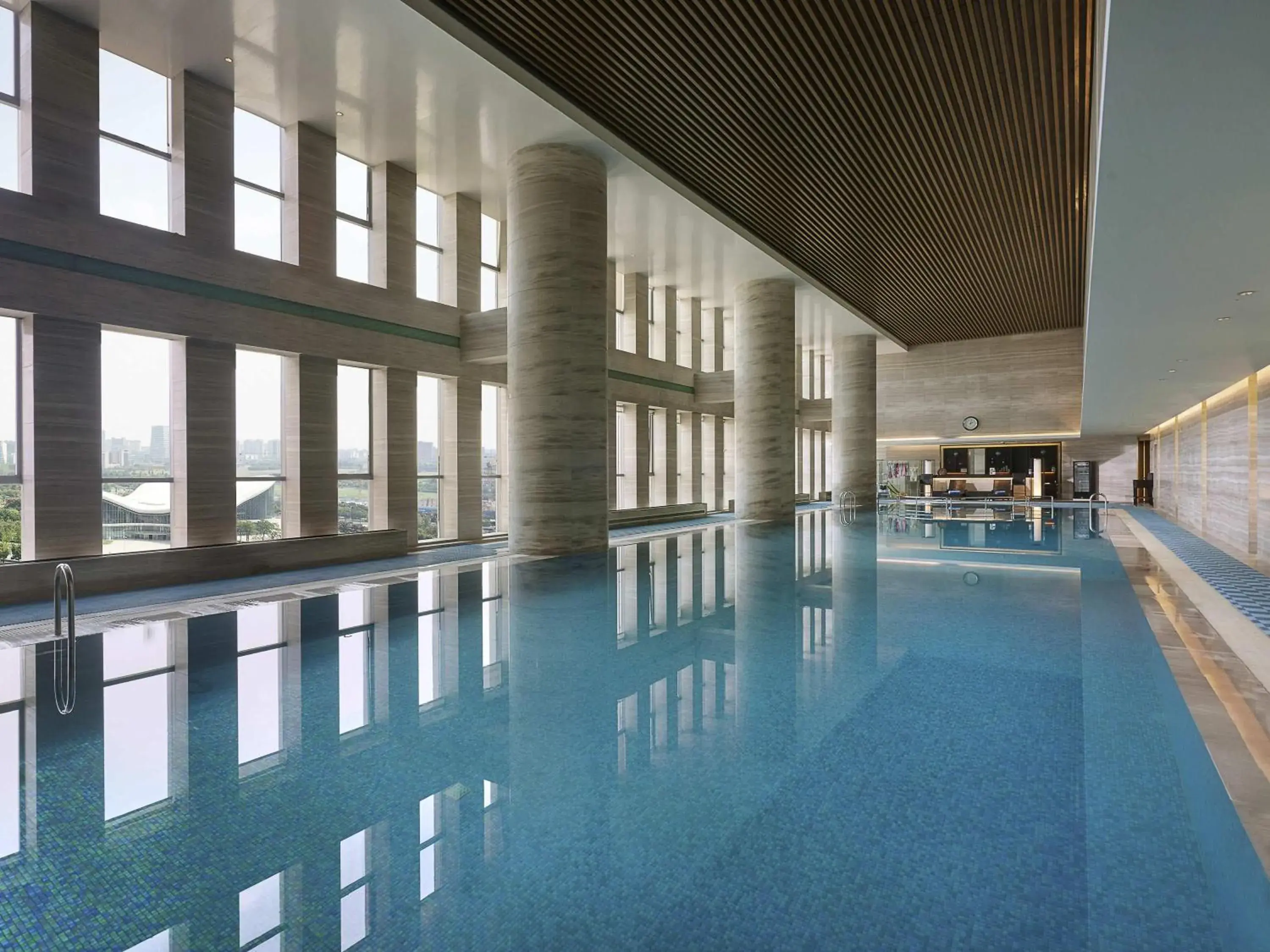 Pool view in Pullman Wuxi New Lake Pool view in Pullman Wuxi New Lake