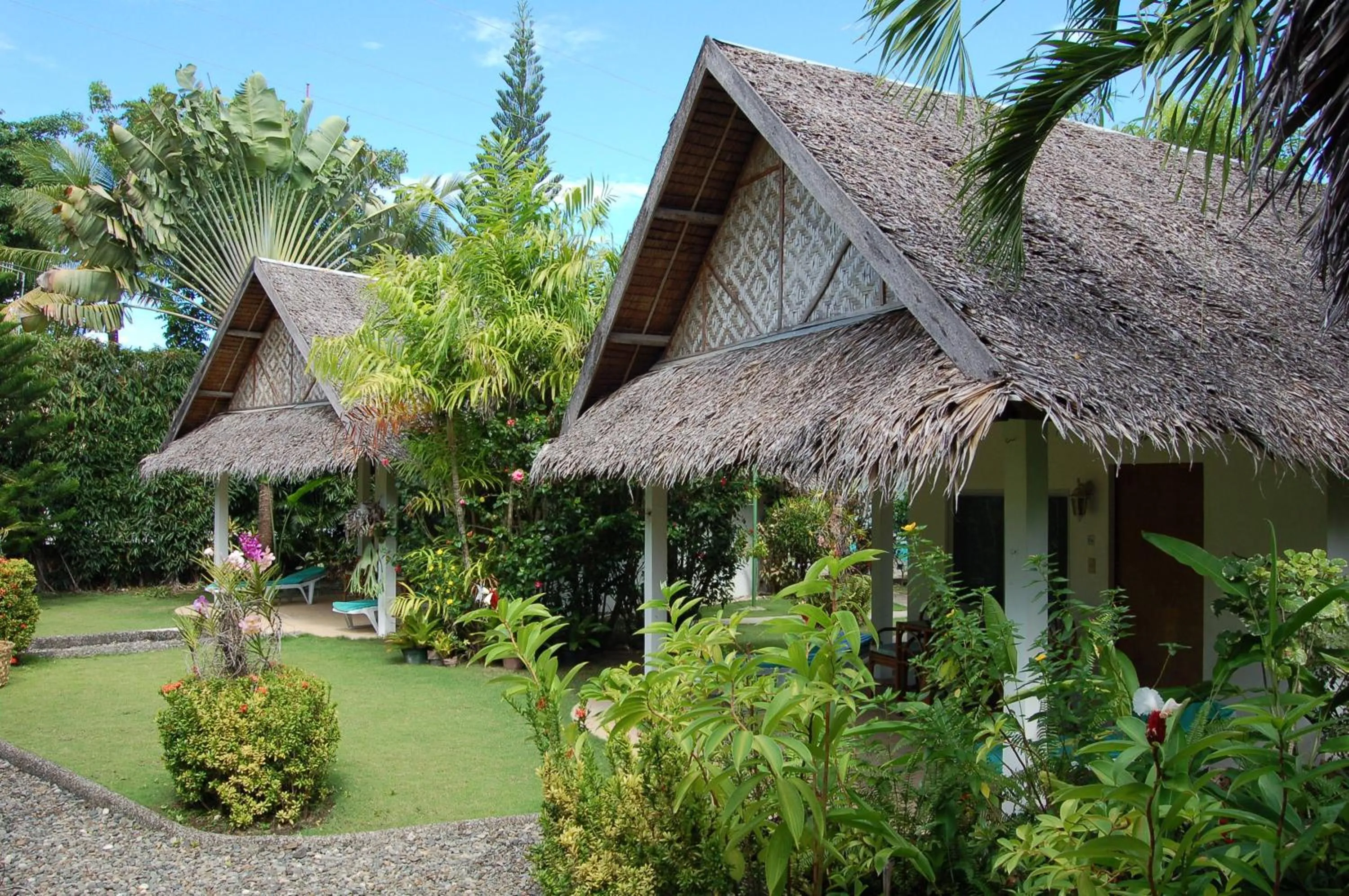 Facade/entrance in Marcosas Cottages Resort