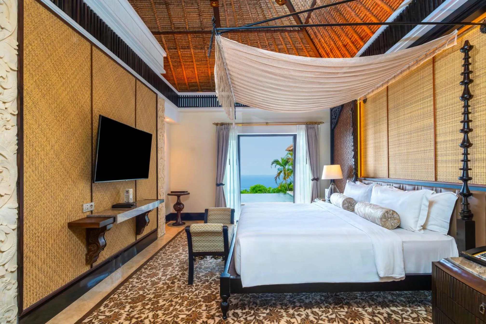 Bedroom, Bed in AYANA Villas Bali