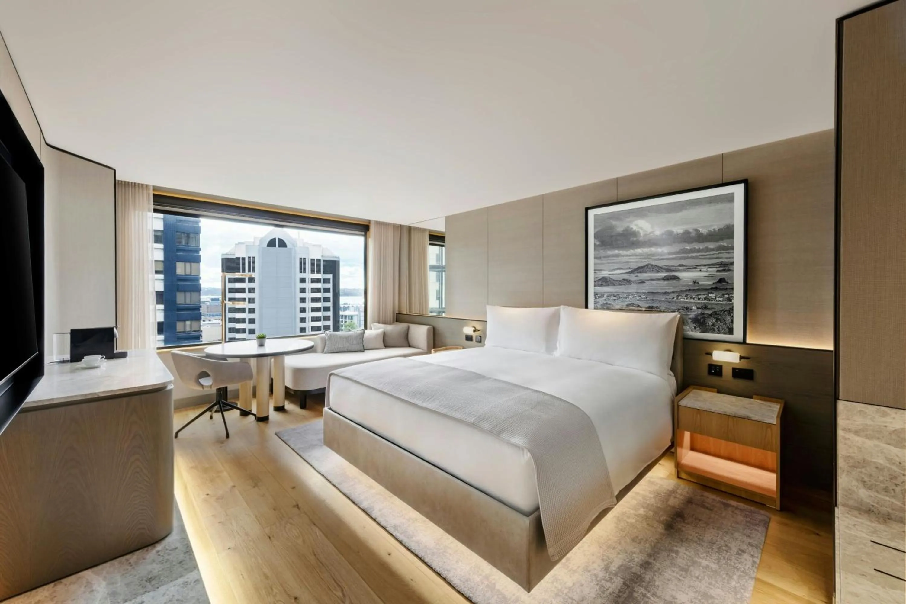 Photo of the whole room, Bed in JW Marriott Auckland