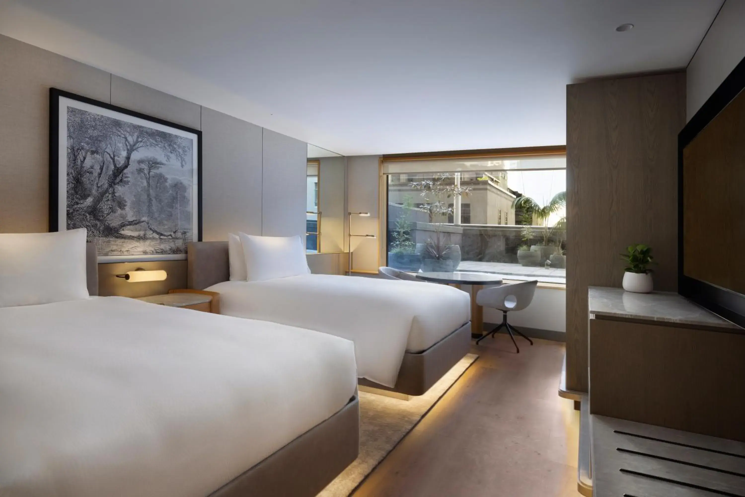 Deluxe Double Room with Terrace View in JW Marriott Auckland Deluxe Double Room with Terrace View in JW Marriott Auckland