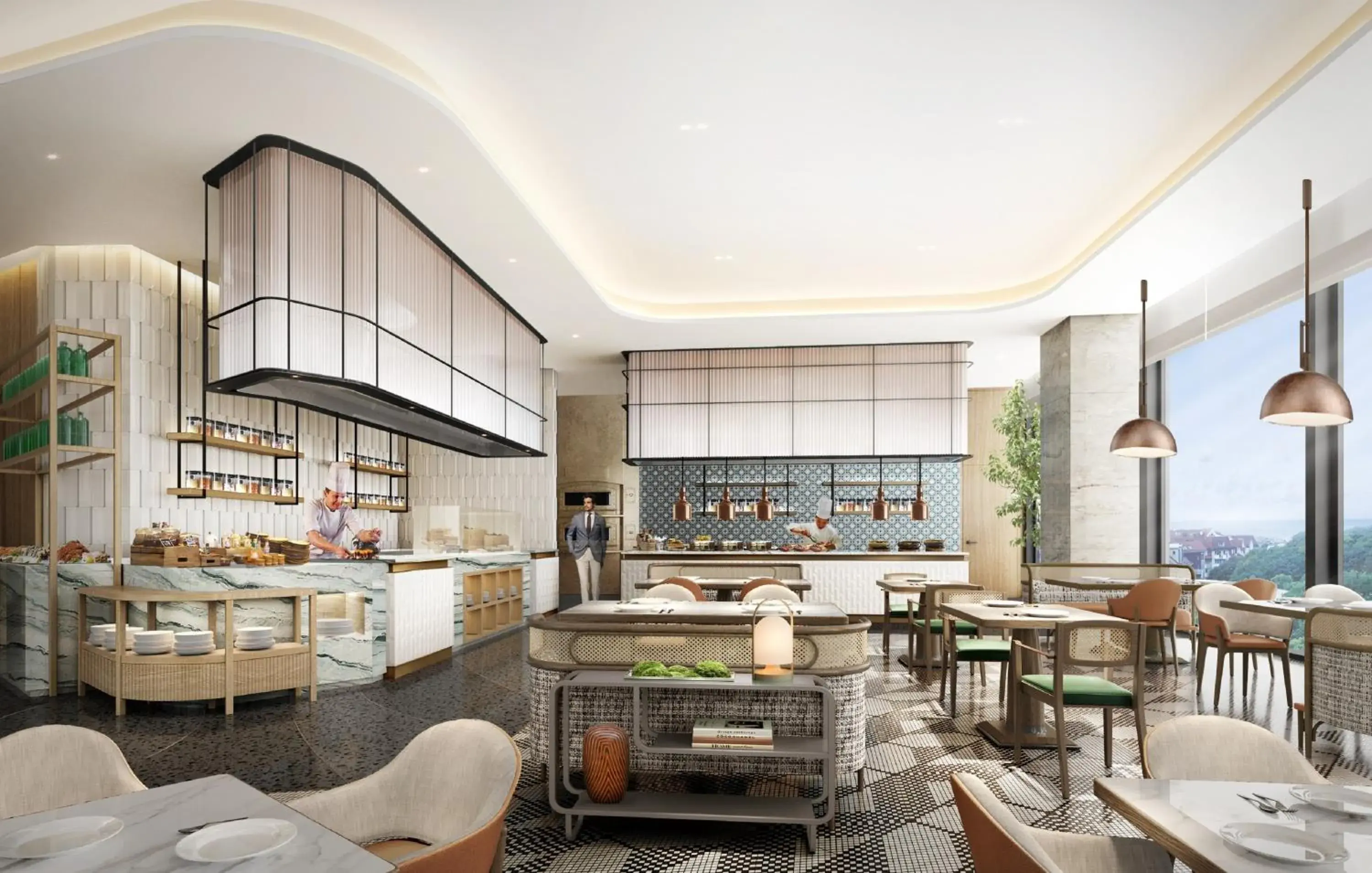 Restaurant/places to eat in Holiday Inn Express Qingdao Shibei by IHG Restaurant/places to eat in Holiday Inn Express Qingdao Shibei by IHG