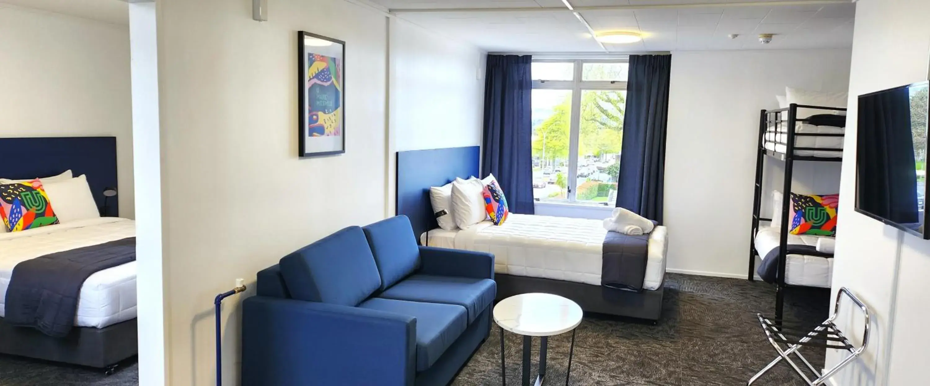 Family Suite with Balcony in Urban Lounge Sleepery, SureStay Collection by BW Family Suite with Balcony in Urban Lounge Sleepery, SureStay Collection by BW