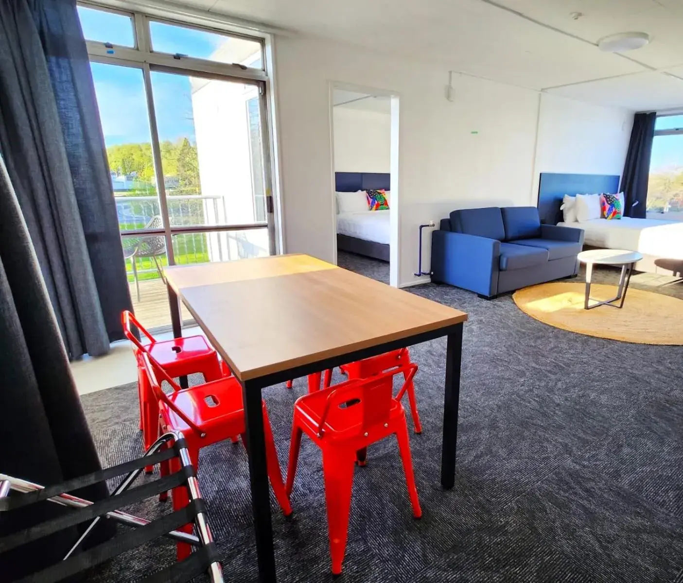 Family Suite with Balcony in Urban Lounge Sleepery, SureStay Collection by BW Family Suite with Balcony in Urban Lounge Sleepery, SureStay Collection by BW