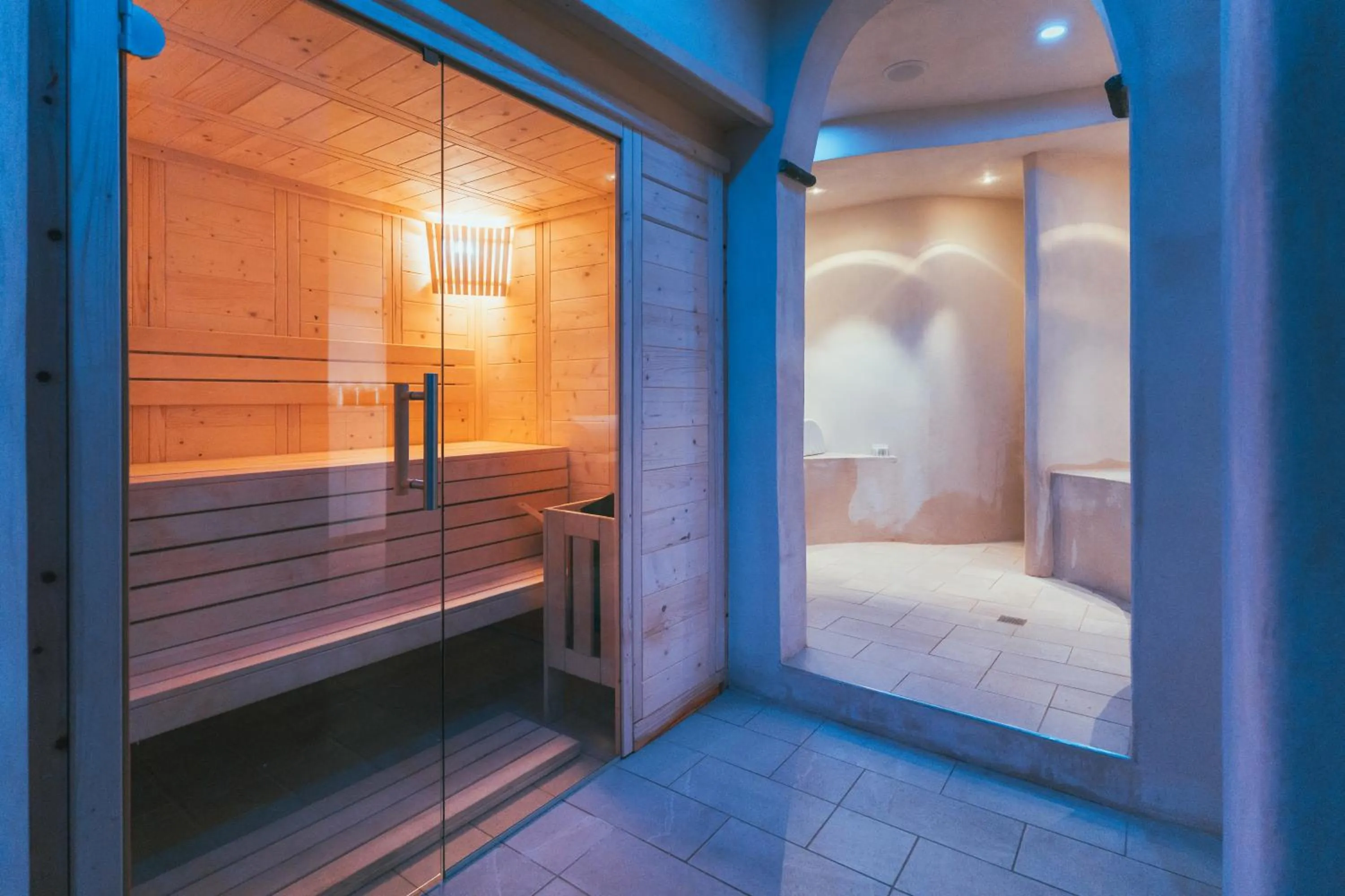 Sauna, Bed in Hotel & Spa Relais Freedom Club