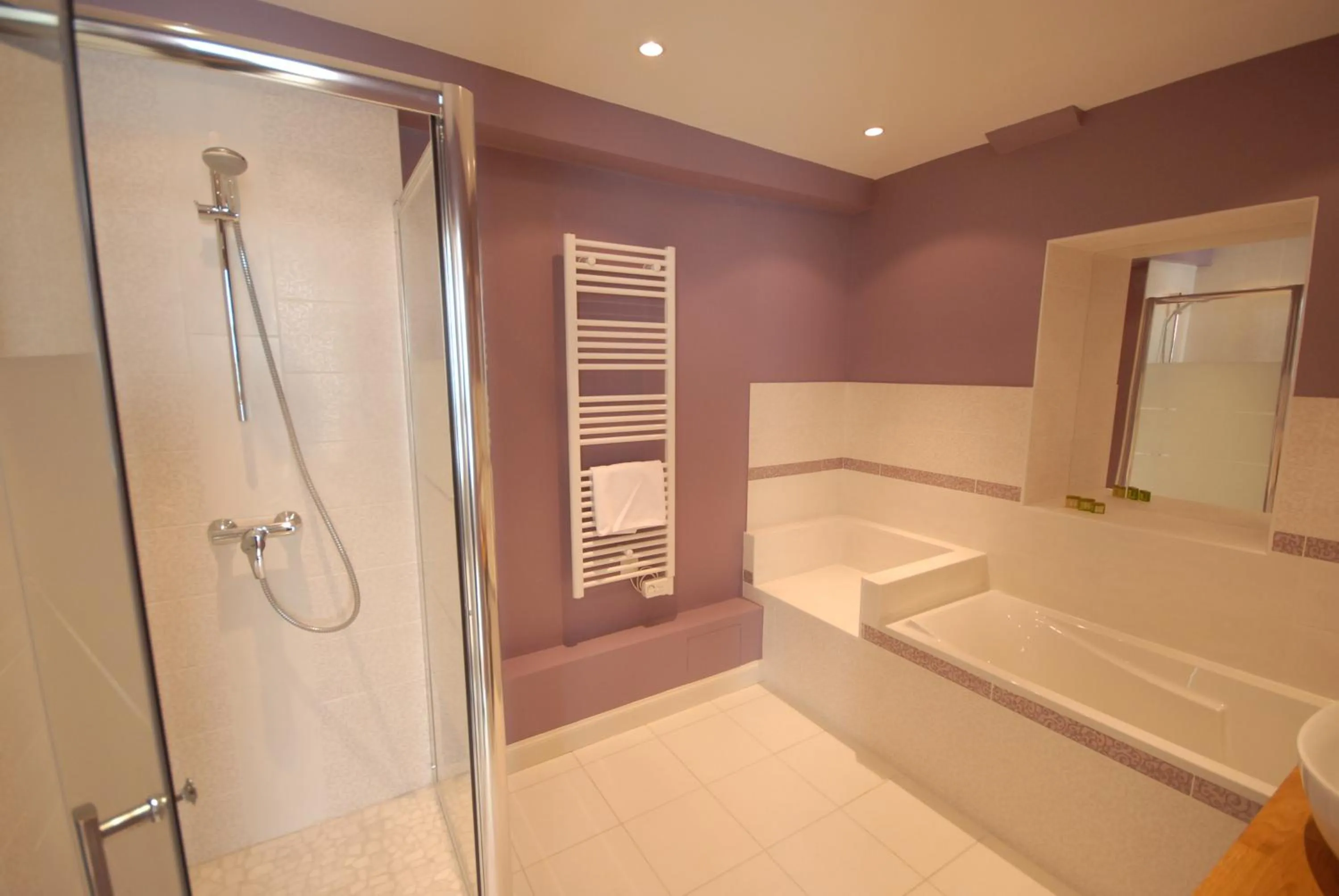 Bathroom in Logis Hotel Restaurant Le Cheval Blanc