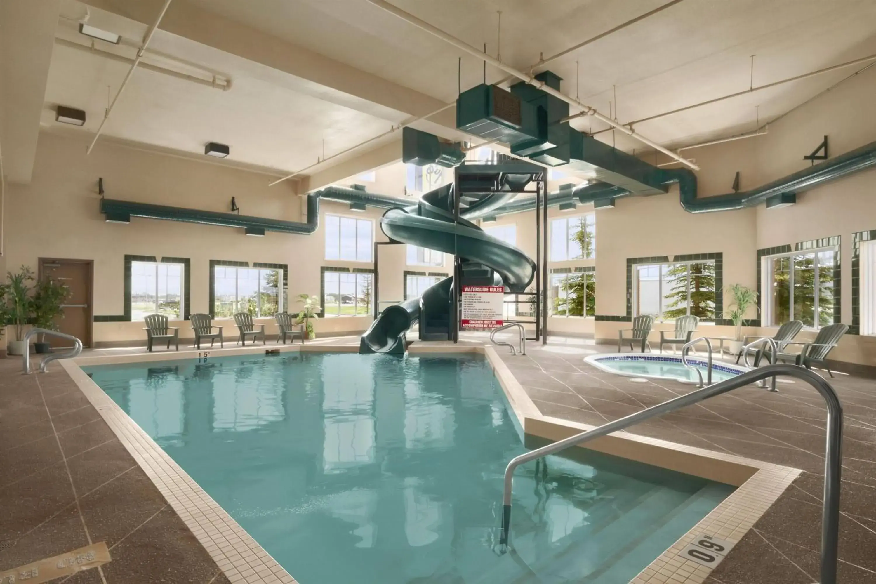 Pool view in Super 8 by Wyndham Fort St. John BC Pool view in Super 8 by Wyndham Fort St. John BC