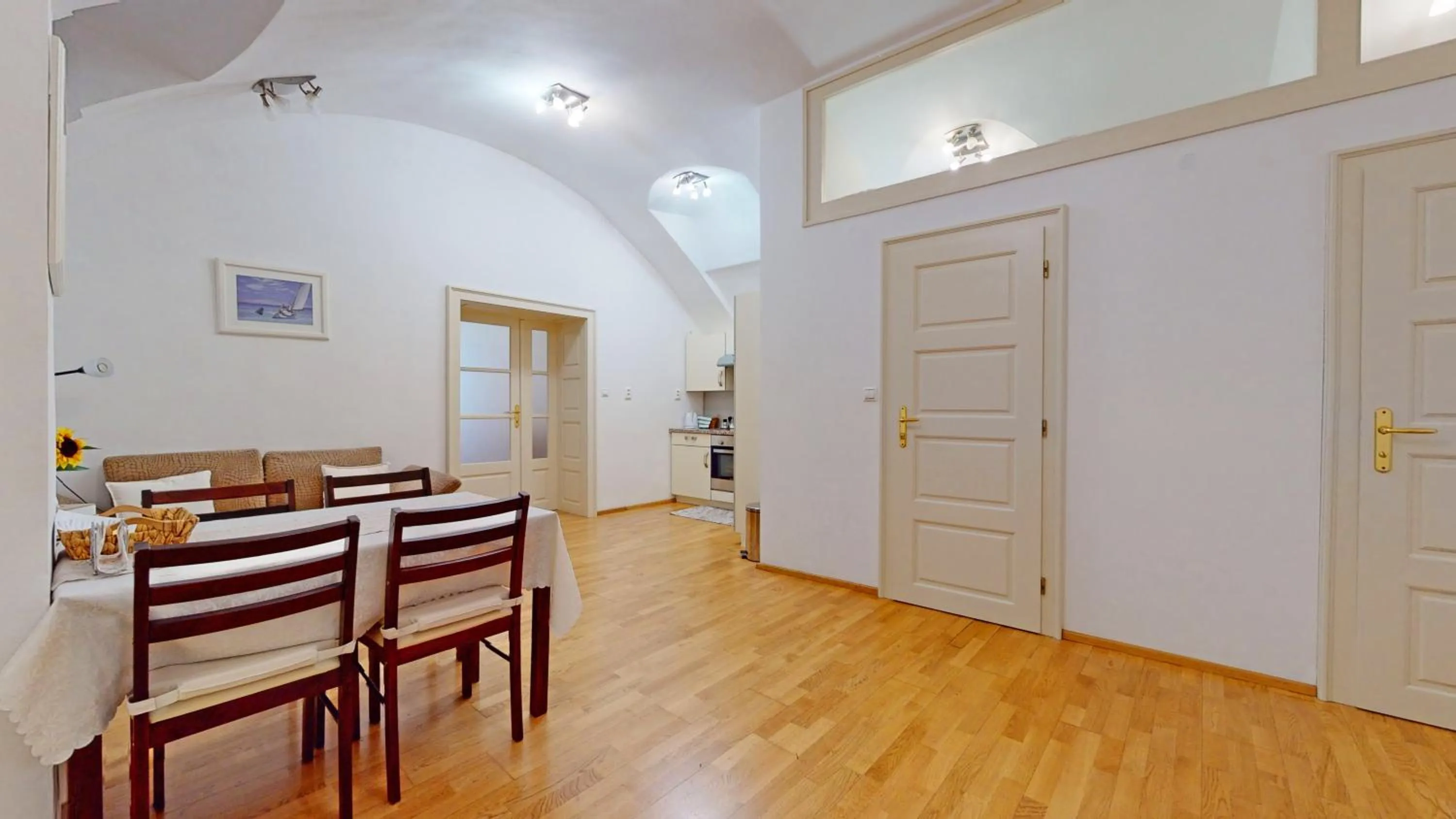 Dining area in Central Apartmany Biela street