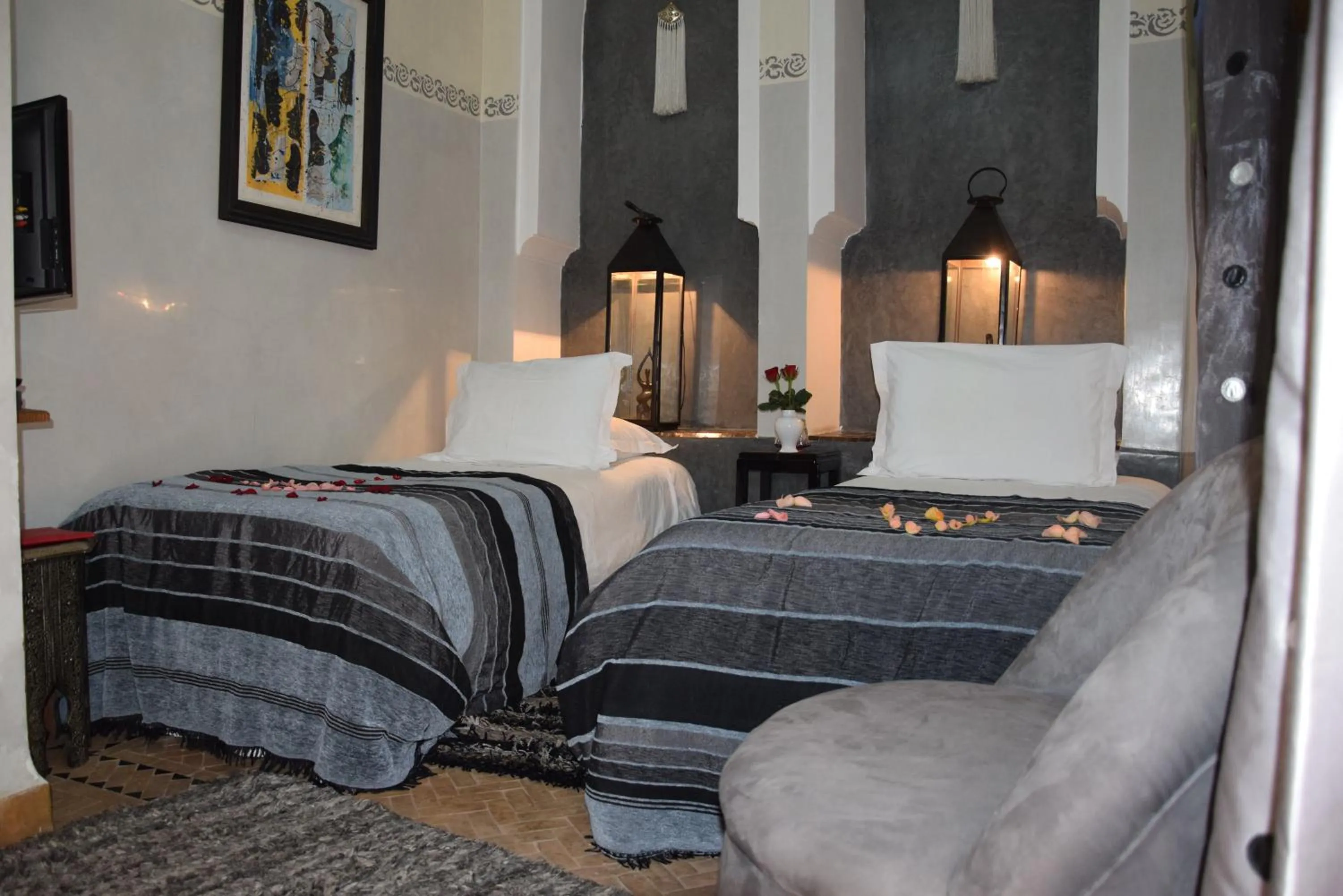 Bedroom, Bed in Riad Granvilier