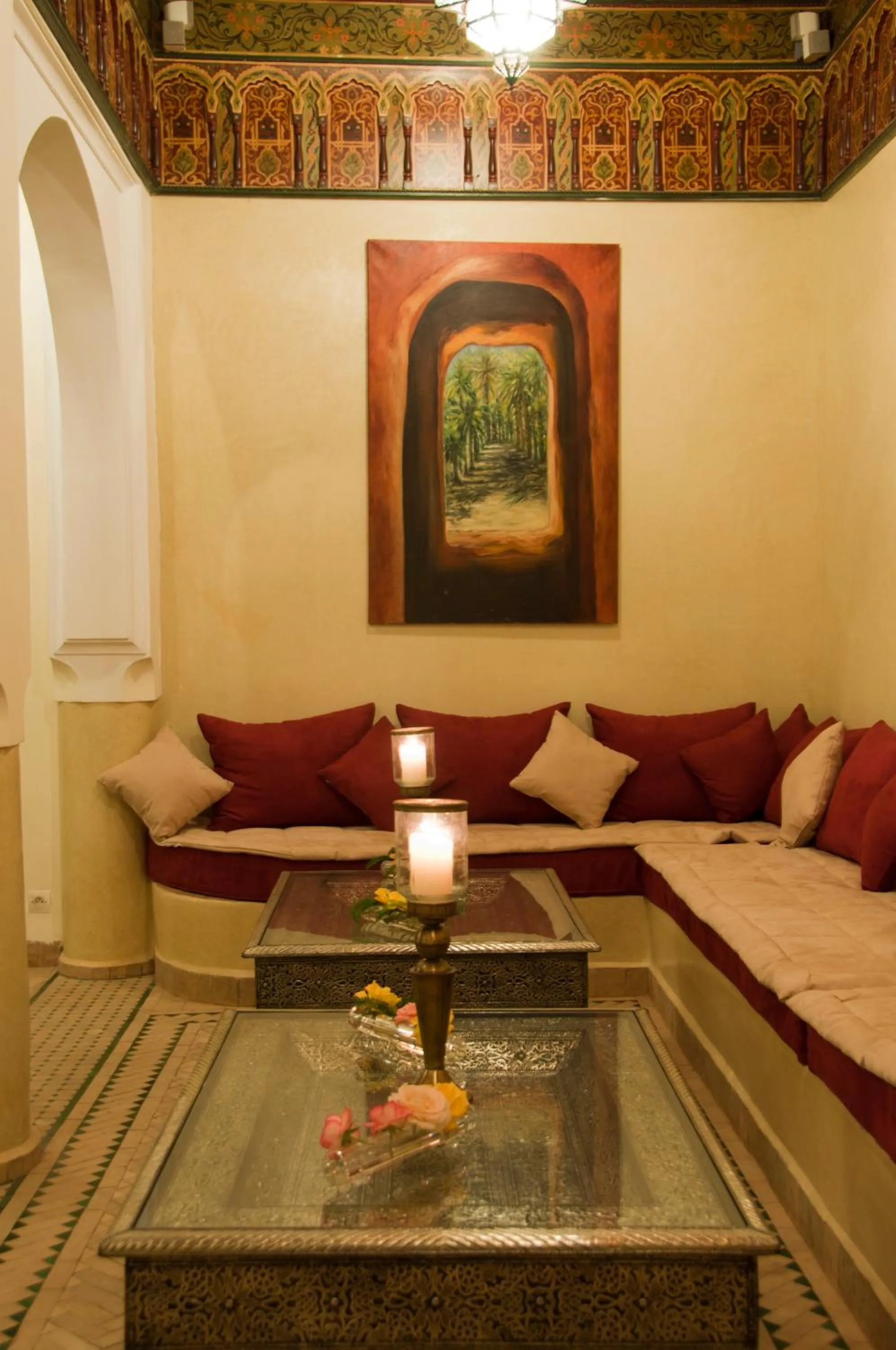 Communal lounge/ TV room in Riad Granvilier