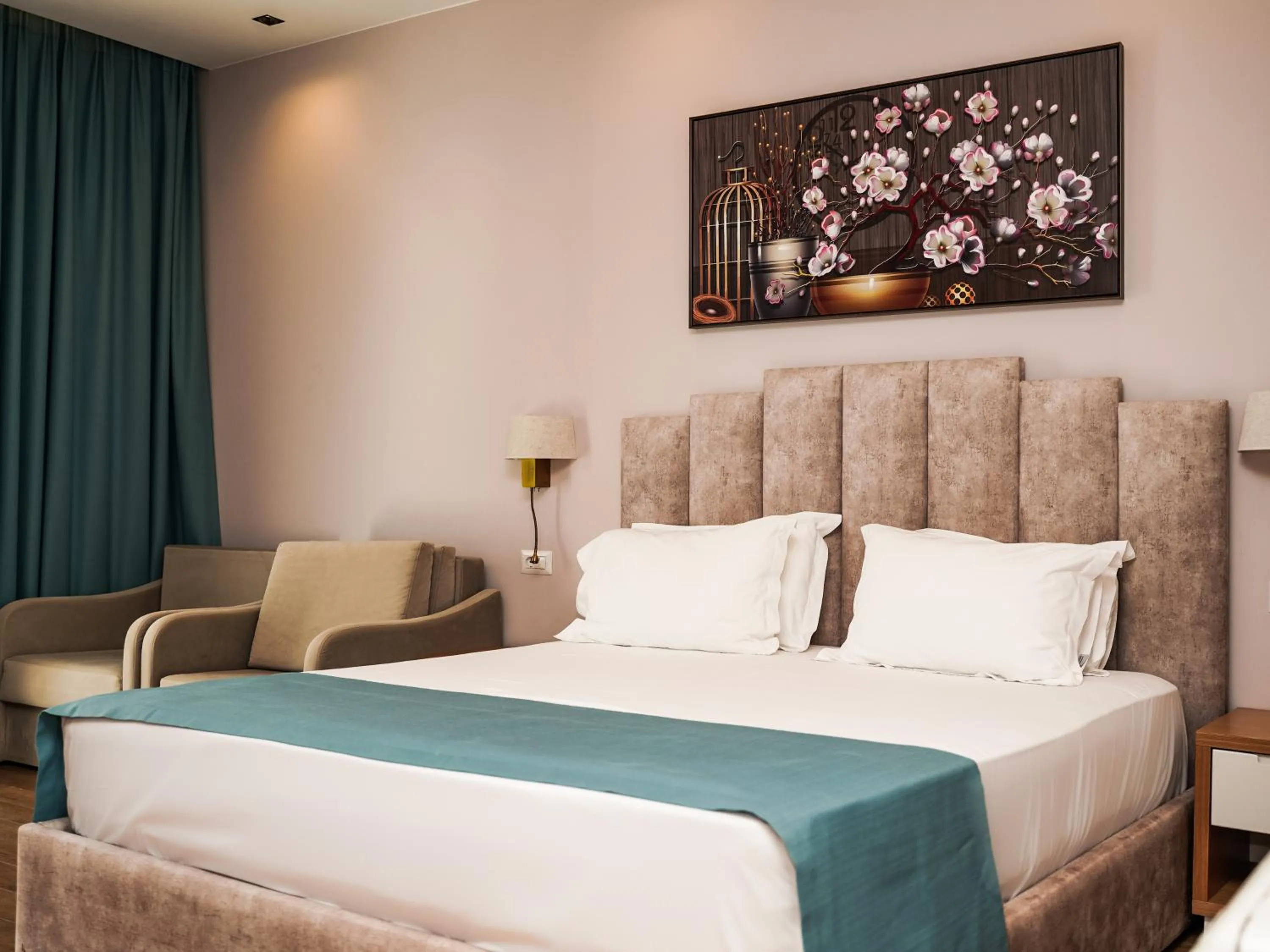 Bed in VM Resort & SPA