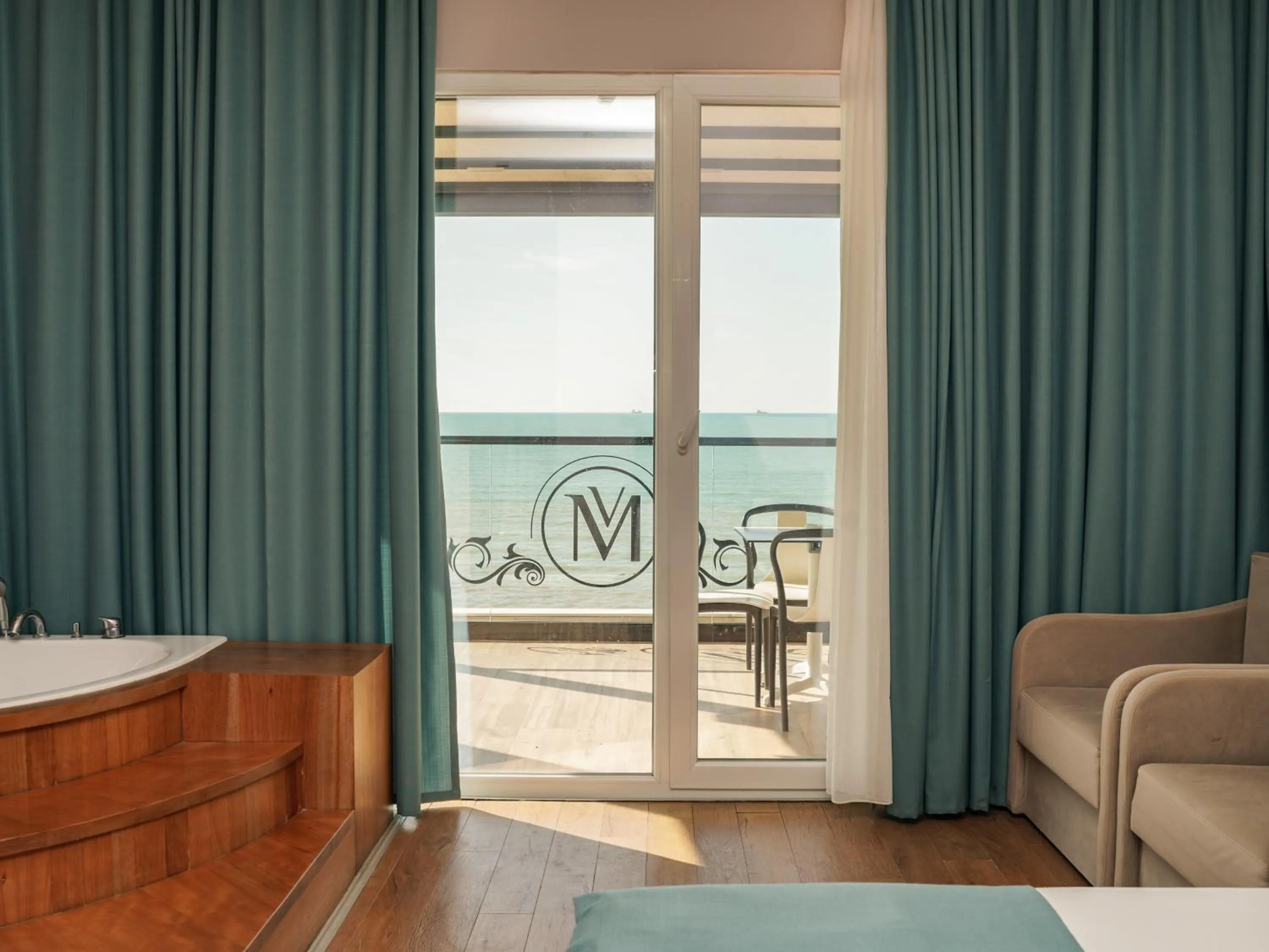 Seating area in VM Resort & SPA