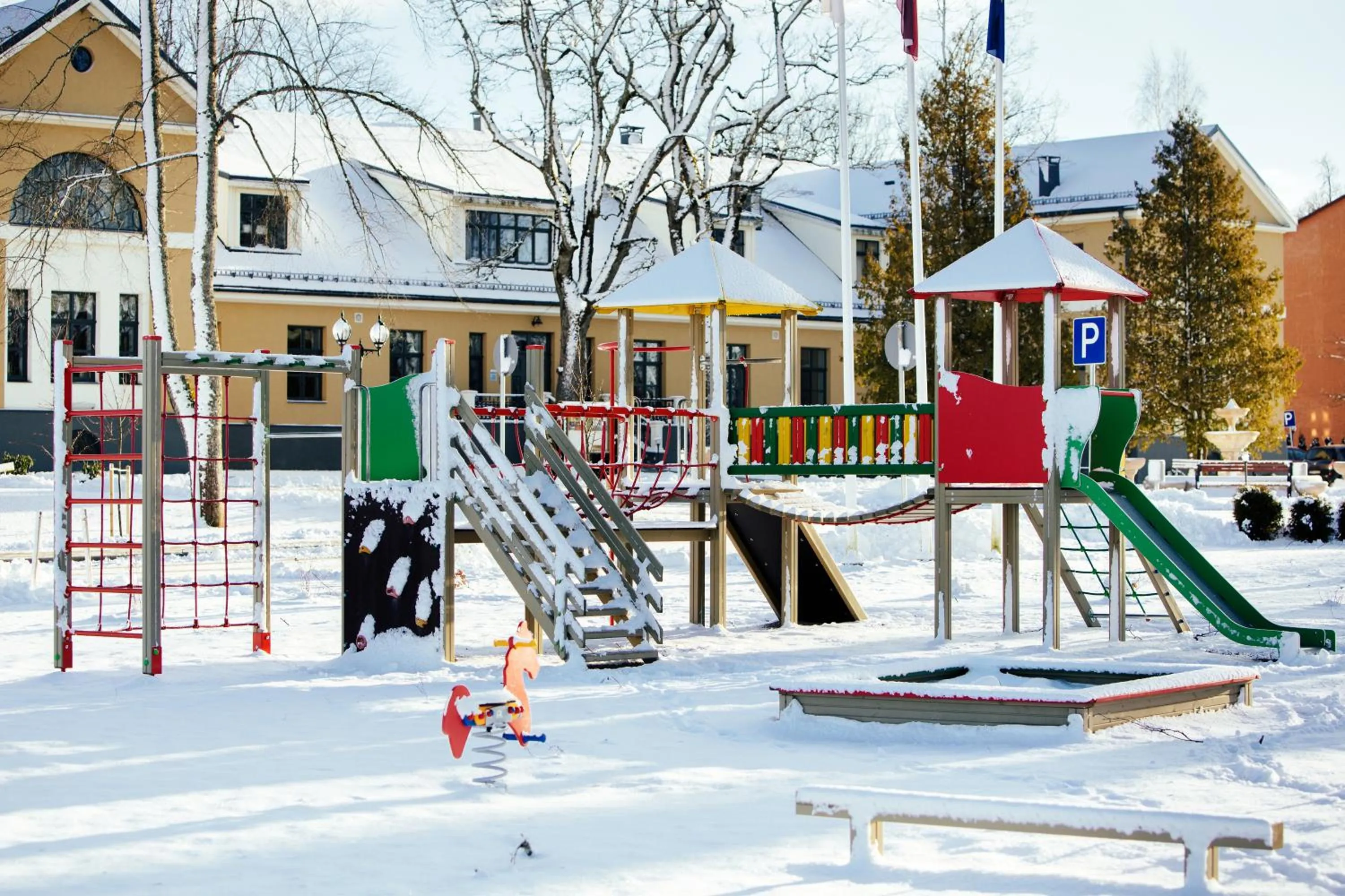 Winter in Skrunda Manor