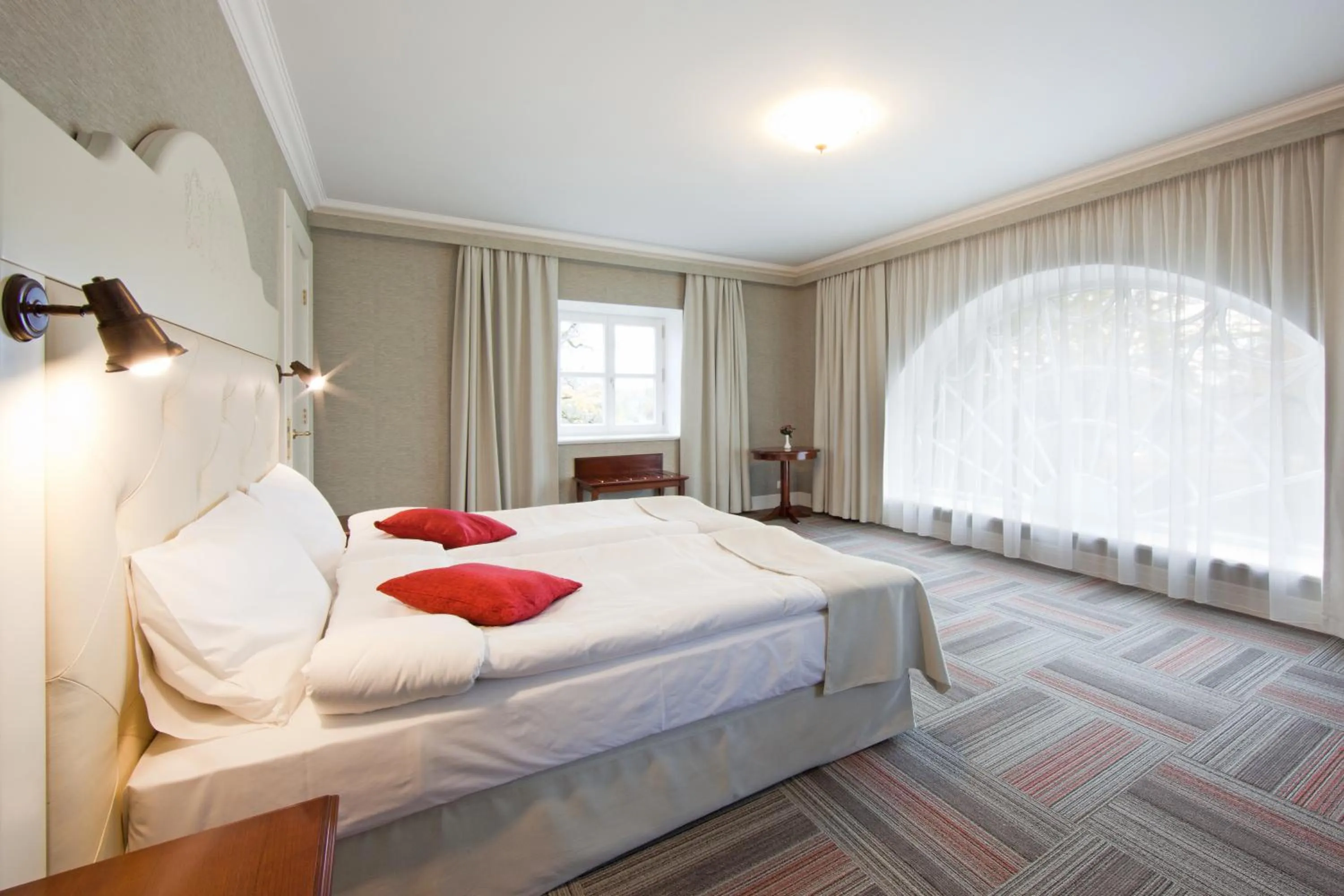 Bedroom, Bed in Skrunda Manor