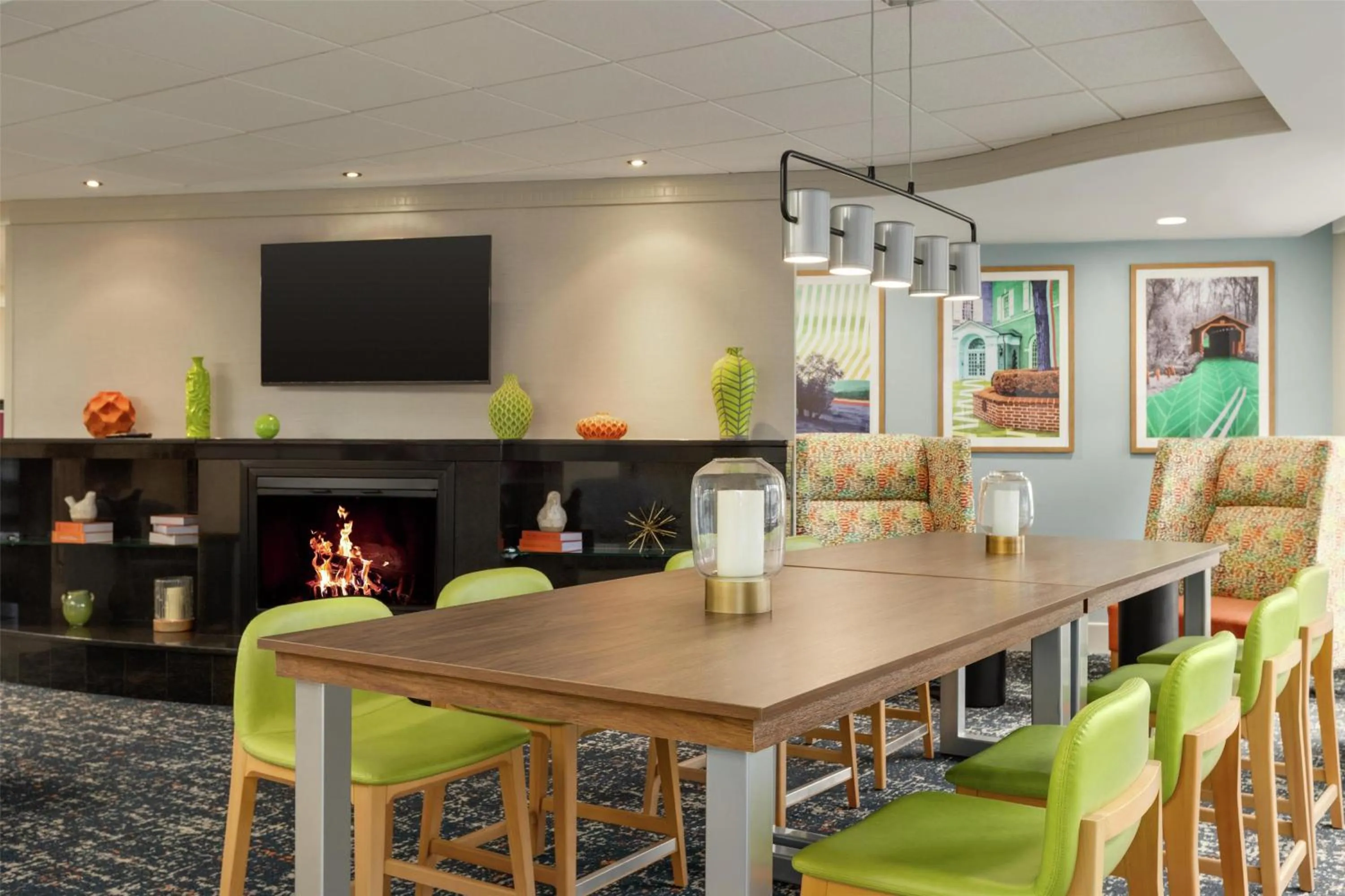 Lobby or reception in Hampton Inn Lancaster