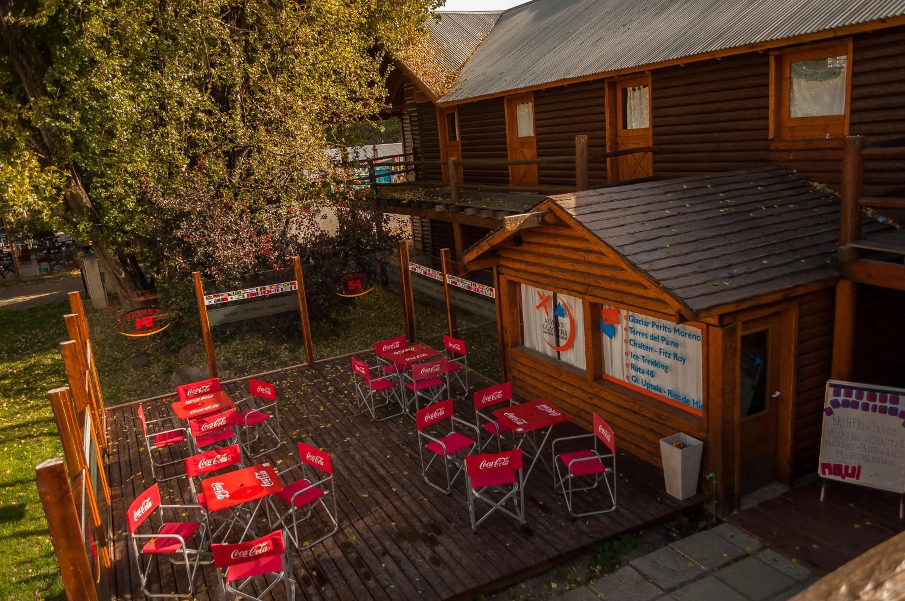 Patio in Calafate Hostel