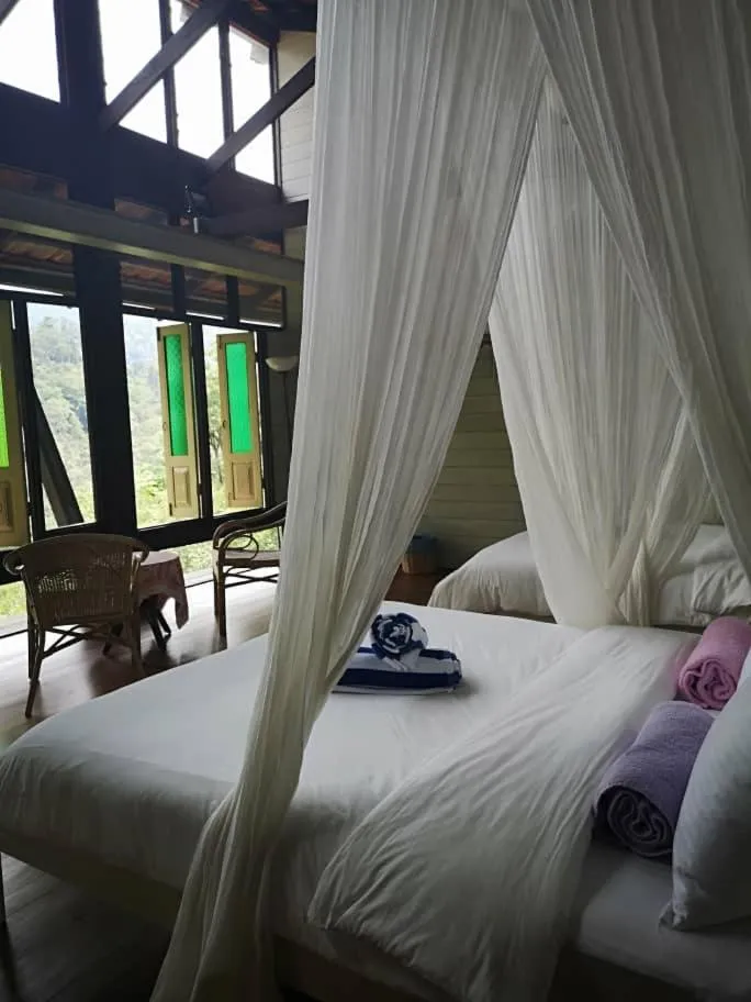 Bed in Langit Rimba Resort