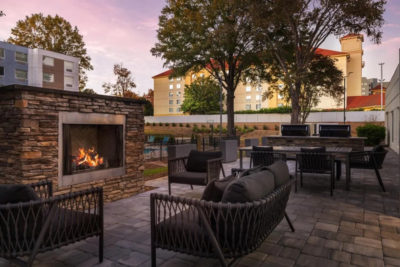 Patio in TownePlace Suites by Marriott Charlotte LoSo Airport